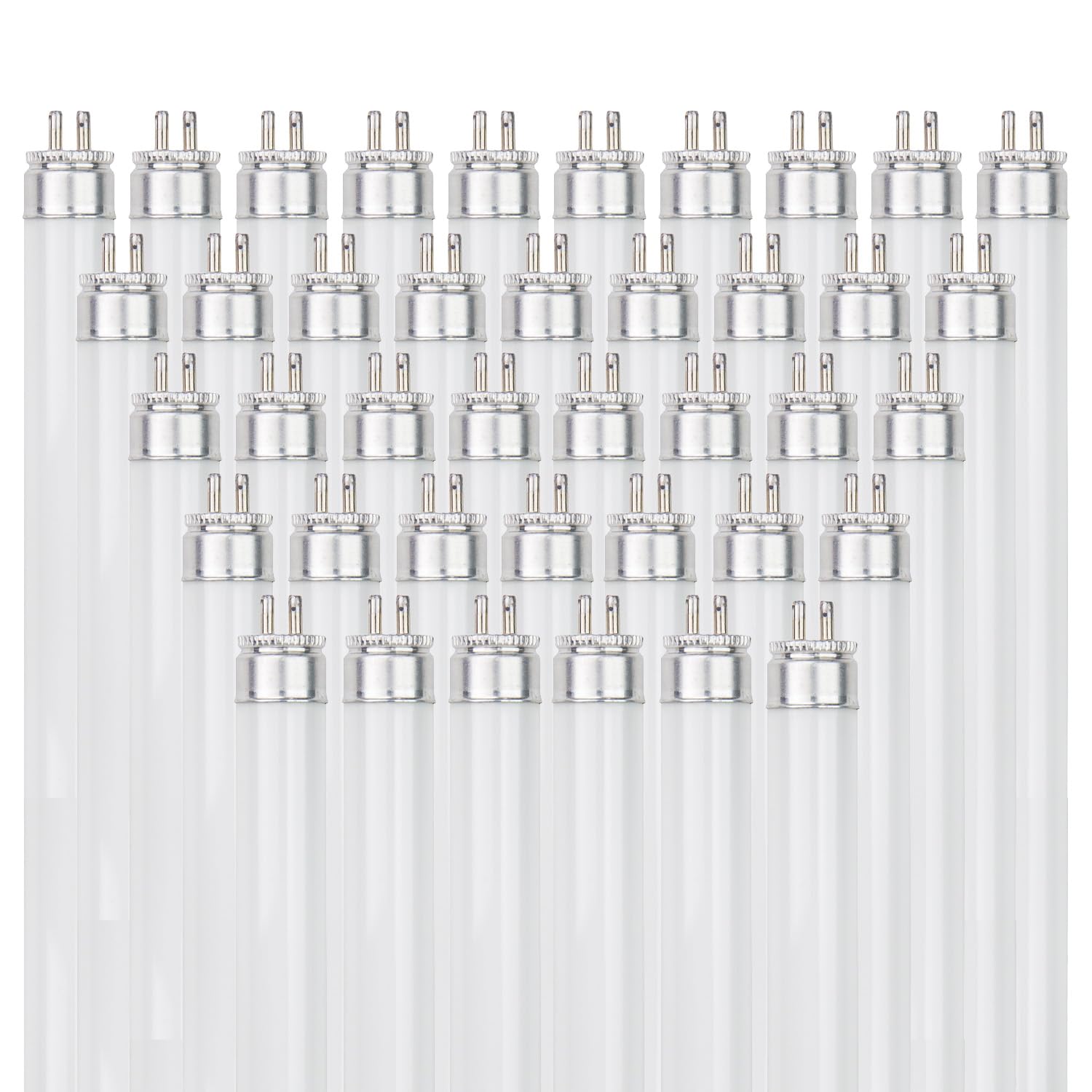 Sunlite T5 Linear Fluorescent Lamp, 14W, 1200 Lumens, 6500K Daylight, Mini G5 Bi-Pin Base, 40 Pack