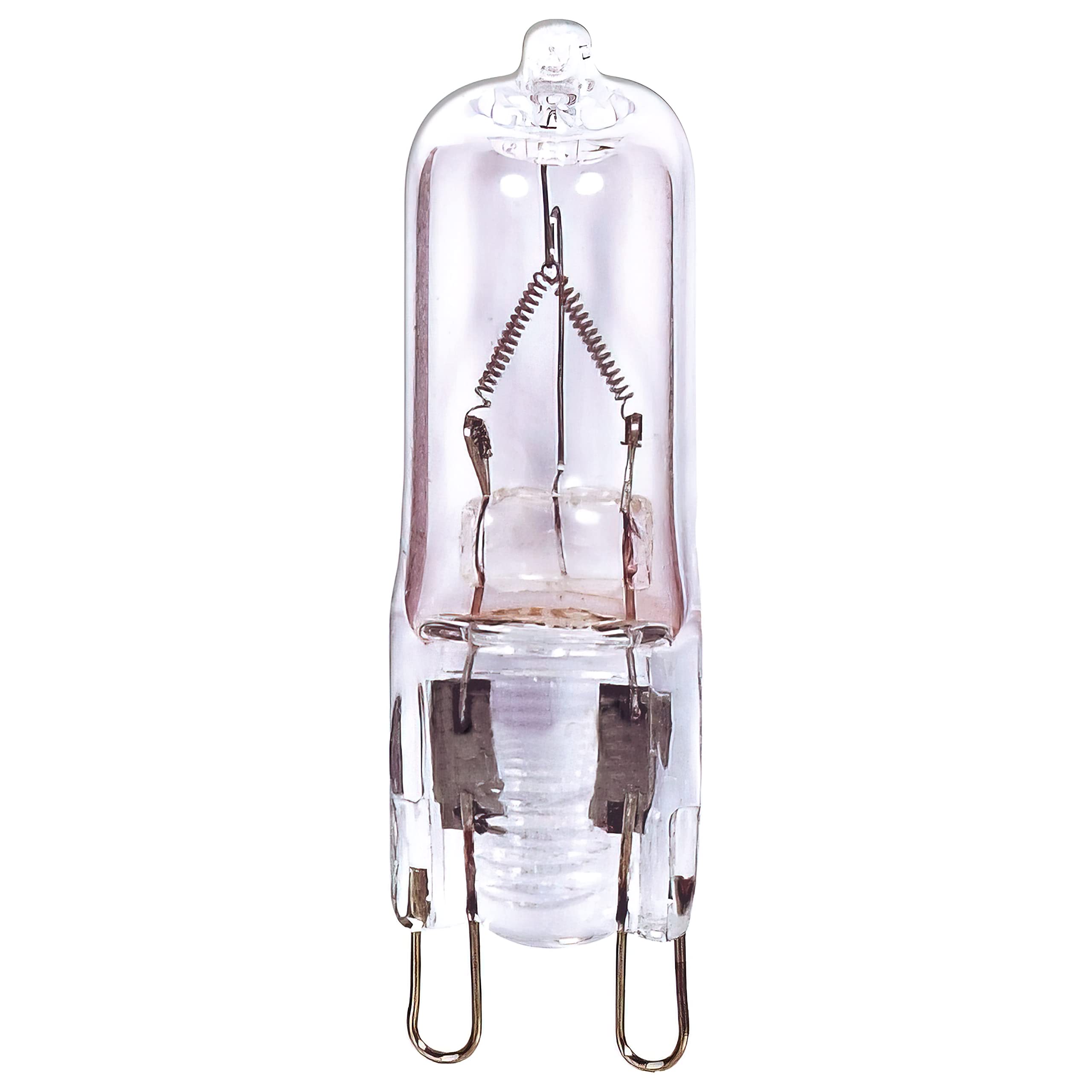 Satco G9 Halogen Light Bulb, 35 Watts, Clear, 4-Pack, Model S4621/04, Glass
