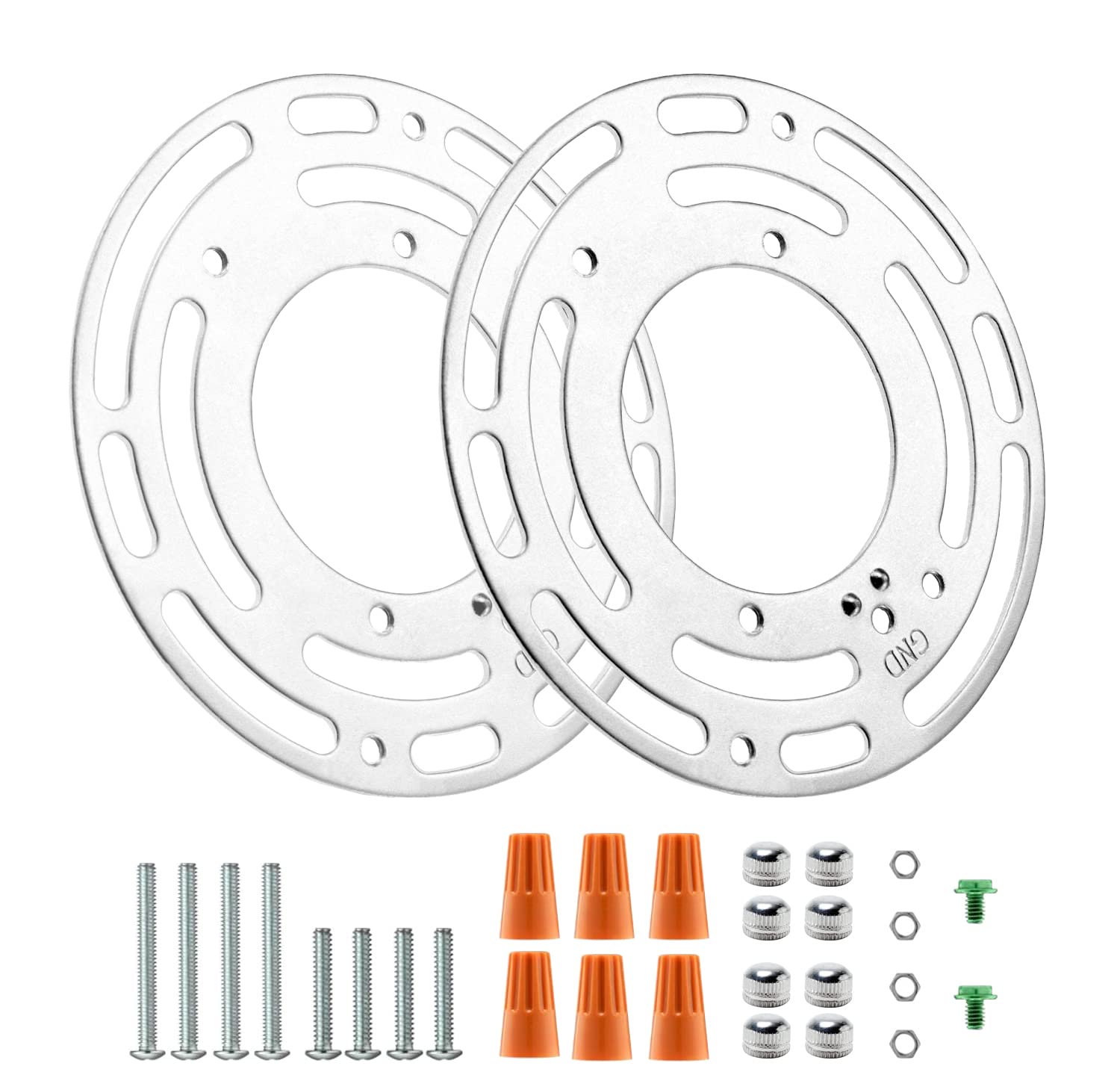 2 Pack Universal Light Fixture Mounting Bracket, 4 Inches Diameter Steel Round Light Crossbar, Mounting Bracket For Wall Light, Ceiling Light, Chandelier