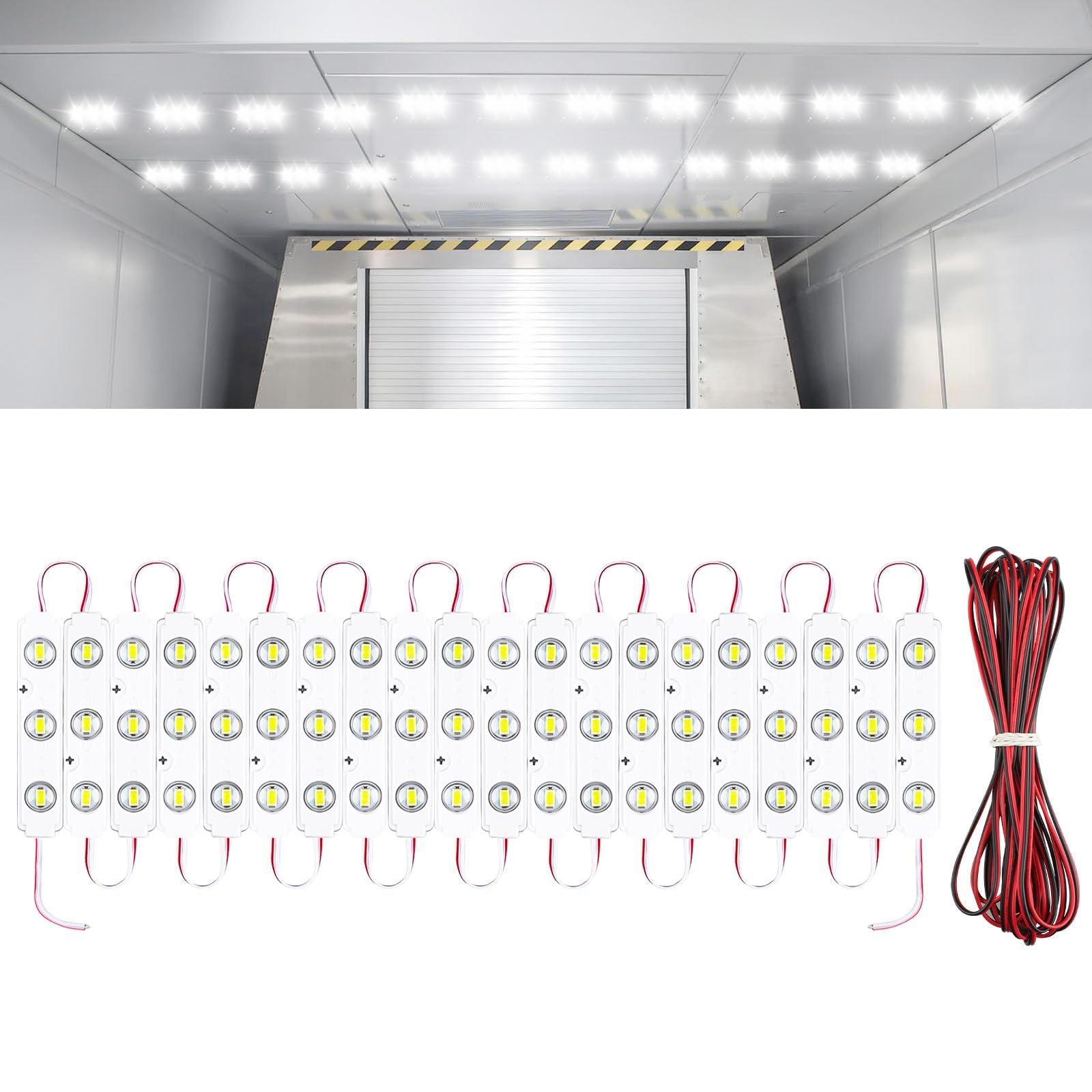 Linkstyle 60 Leds 12V Van Interior Light Car Led Ceiling Lights Kit, Super Bright Lighting Dome Lamp For Van Rv Truck Auto Vehic