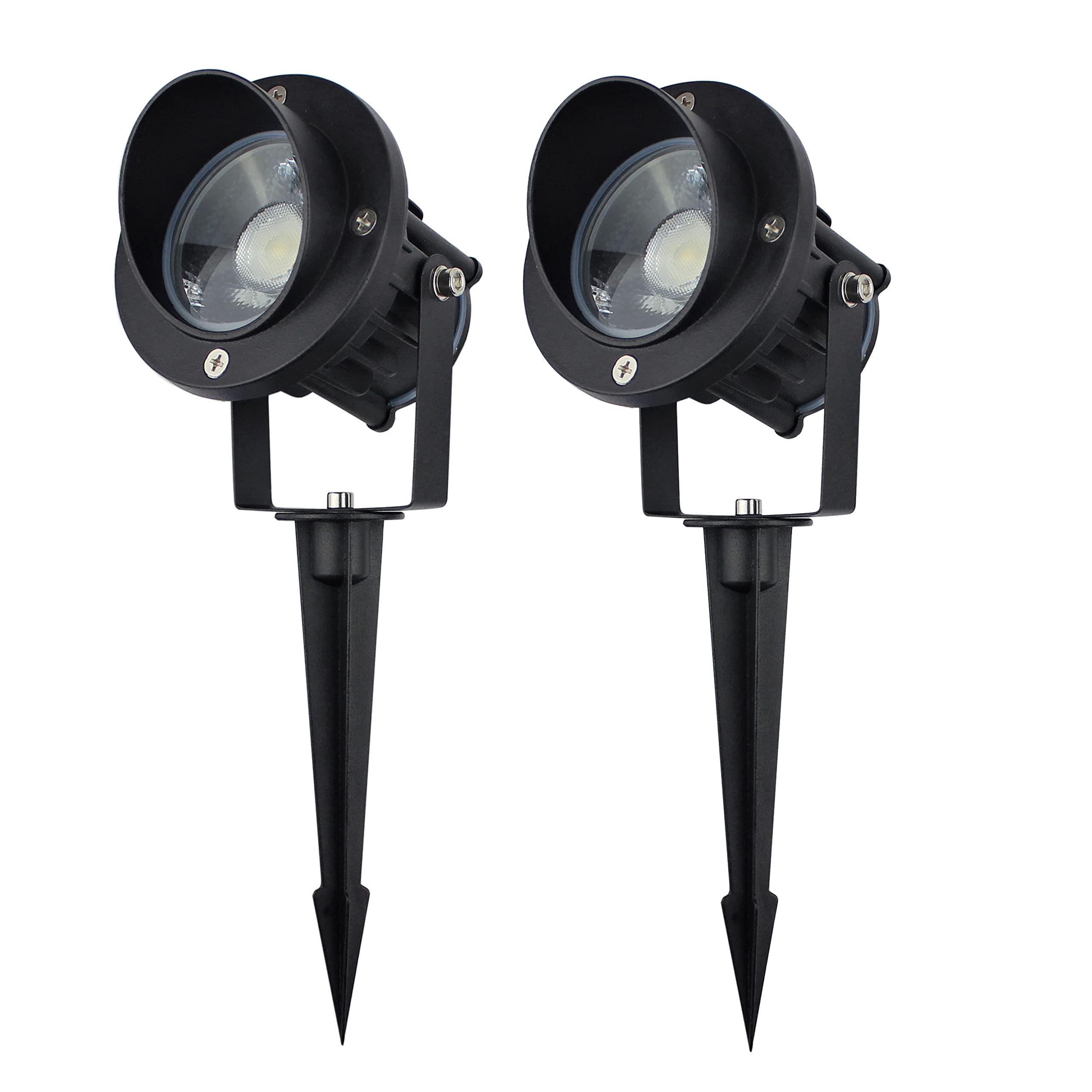 J.LUMI LED Spotlights, 9W 120V, 5000K Daylight, Aluminum, Black, Model GBS9809, 2 Pack