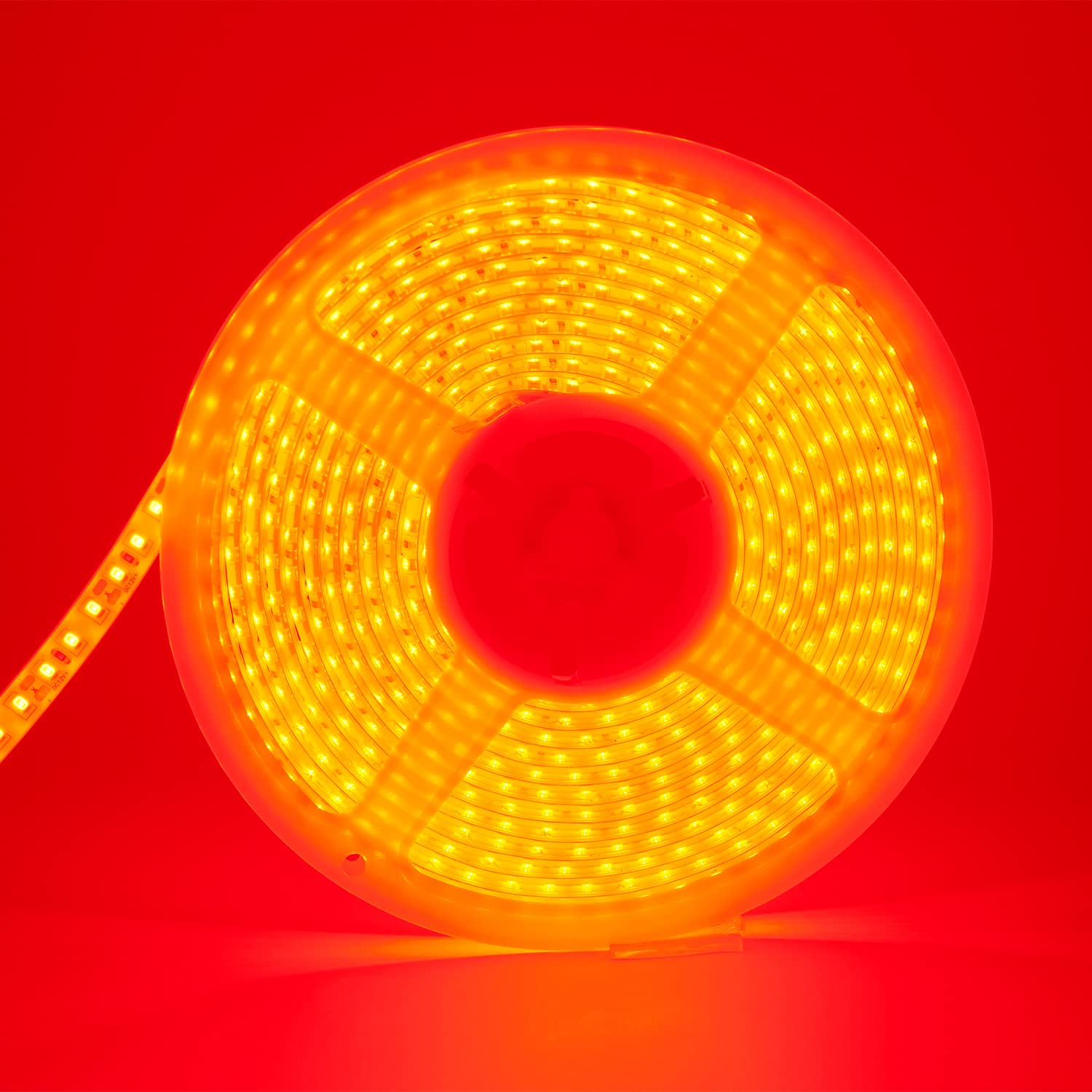YM E-Bright Red LED Strip Lights, 5M Waterproof IP68, Flexible for Undercar, Bedroom, Kitchen, TV, Model SL-003-R