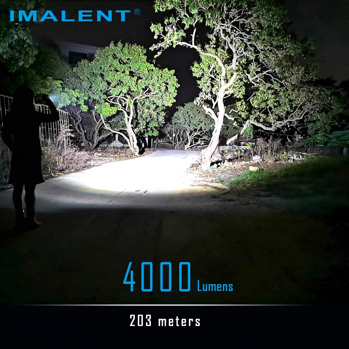 IMALENT LD70 EDC Flashlight, 4000 Lumens, Rechargeable, Aluminum, Red
