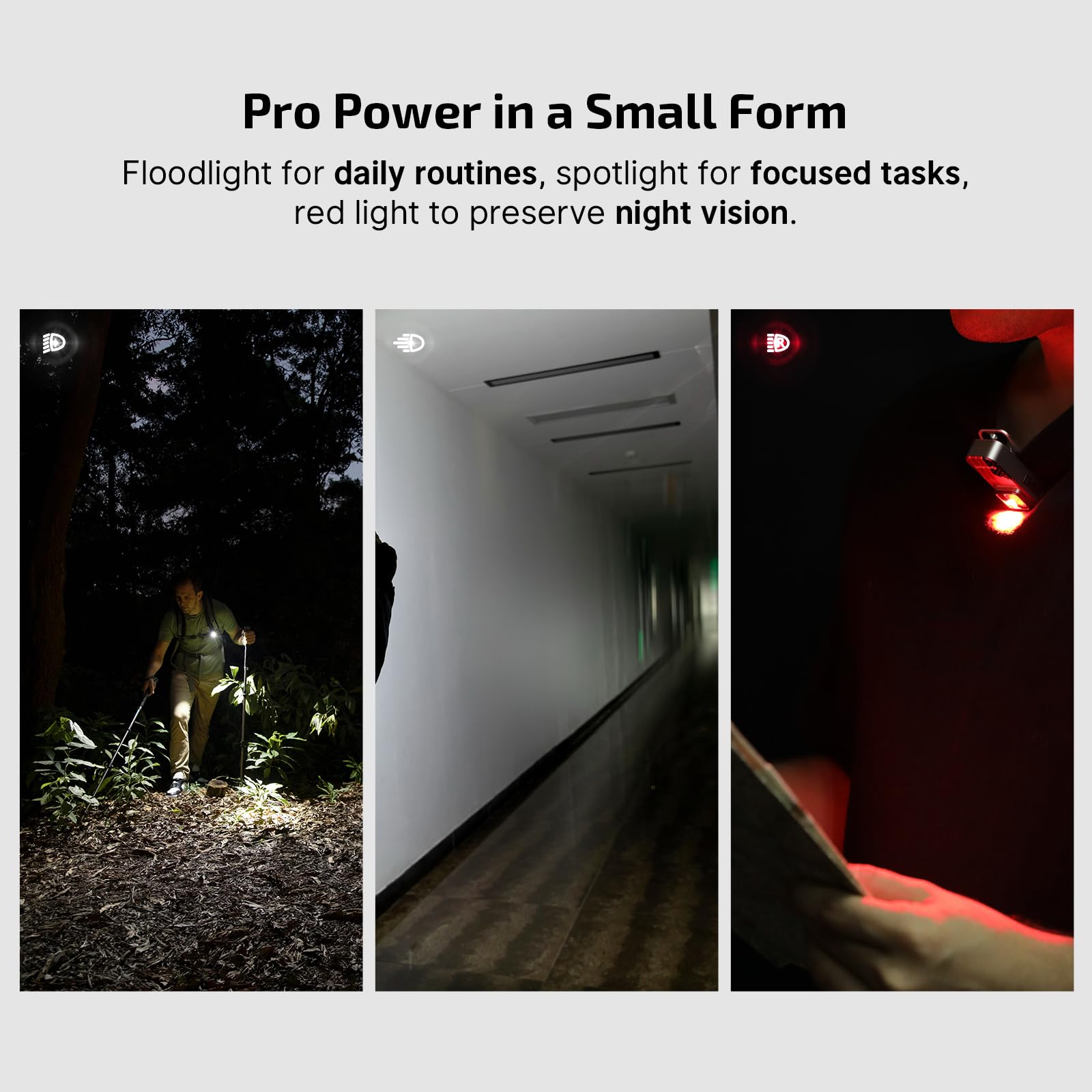OLIGHT Oclip Pro EDC Flashlight, 500 Lumens, Rechargeable, Type-C Charging, Magnetic, Stars & Stripes Edition