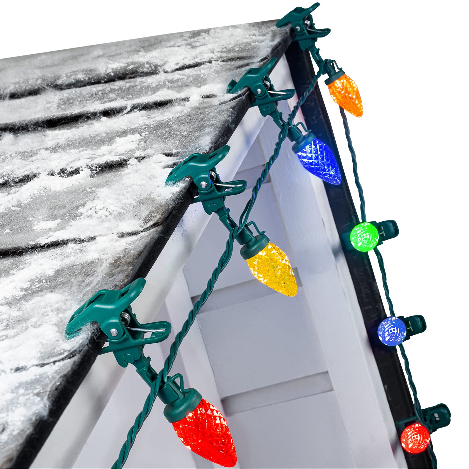 Minetom C9 LED Christmas Lights Outdoor, 100 LED, 68Ft, Waterproof, Multicolor, Model GY-C9-X-33-3B