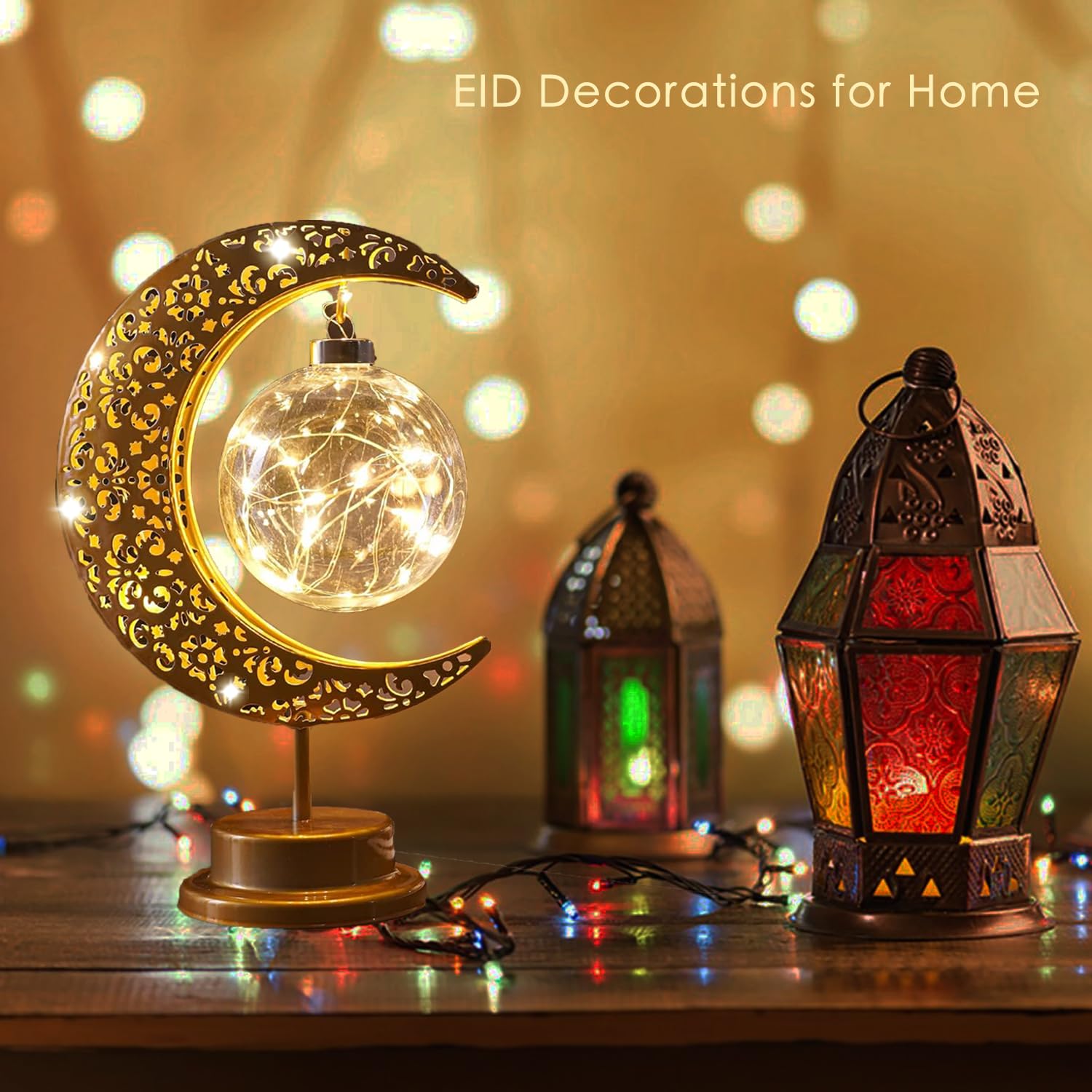Moon Lamp, Ramadan Decorations For Home, Eid Mubarak Decorations, Ramadan Lights Decorations, Enchanted Lunar Lamp, Ramadan Home Table Decor, Galaxy Light, Moon Night Light, Battery Operated Lamp