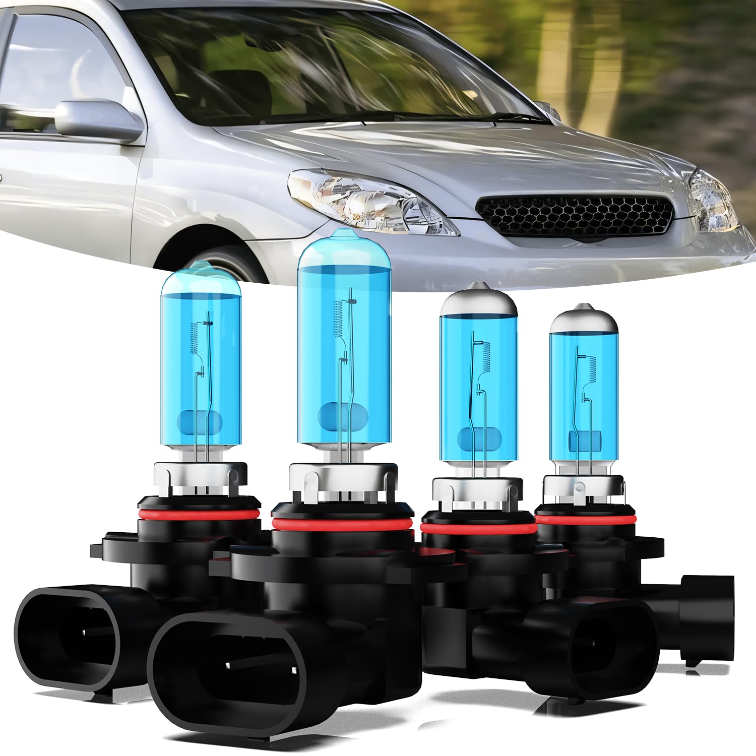 TTDBDAN Headlights Compatible with 2003-2014 Toyota Matrix Halogen Headlight Bulbs,9005/HB3/H10 High Beam & 9006/HB4 Low Beam He