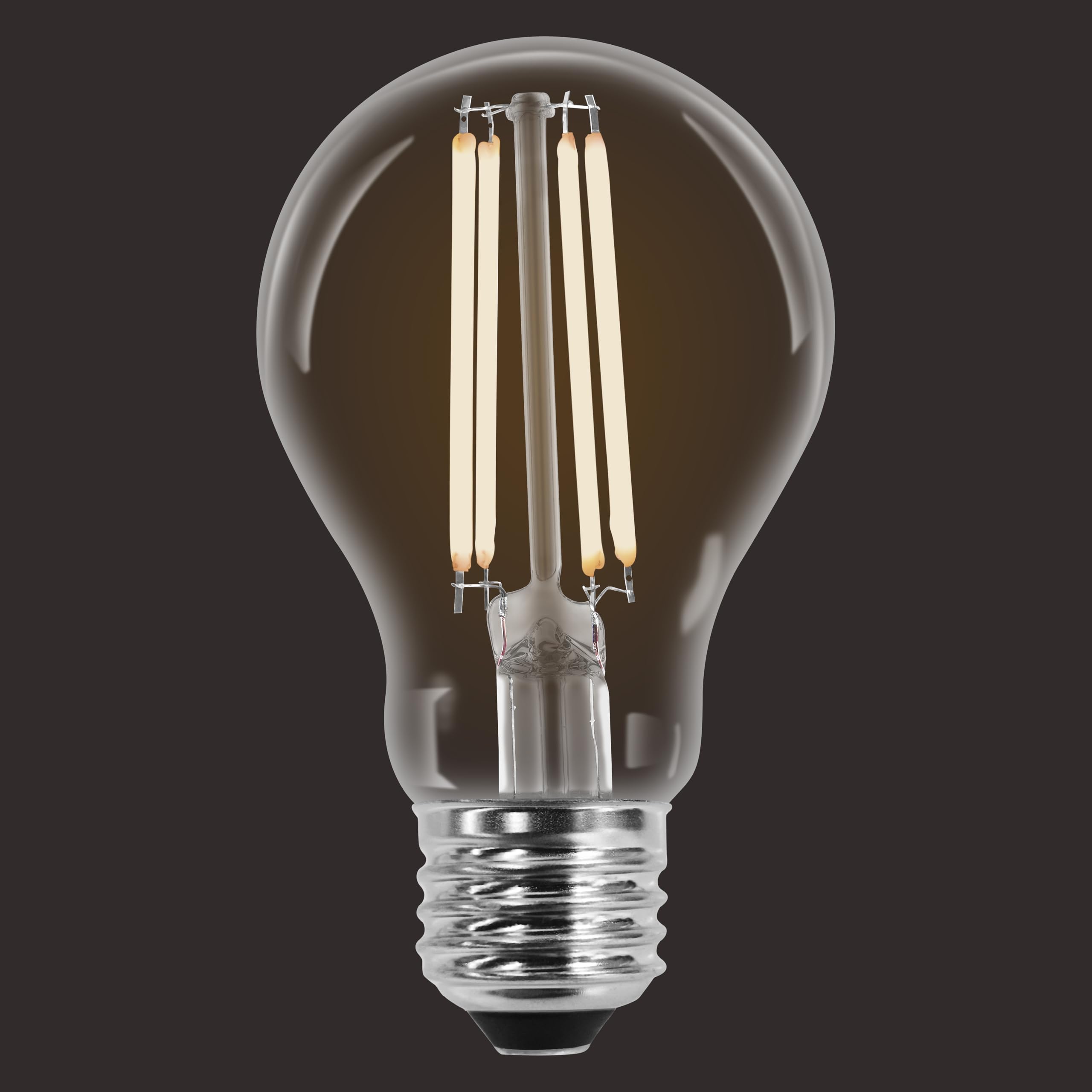 LEDVANCE Sylvania A19 Clear LED Bulb, Dimmable 6.5W, 800 Lumens, Soft White 2700K, 2 Pack