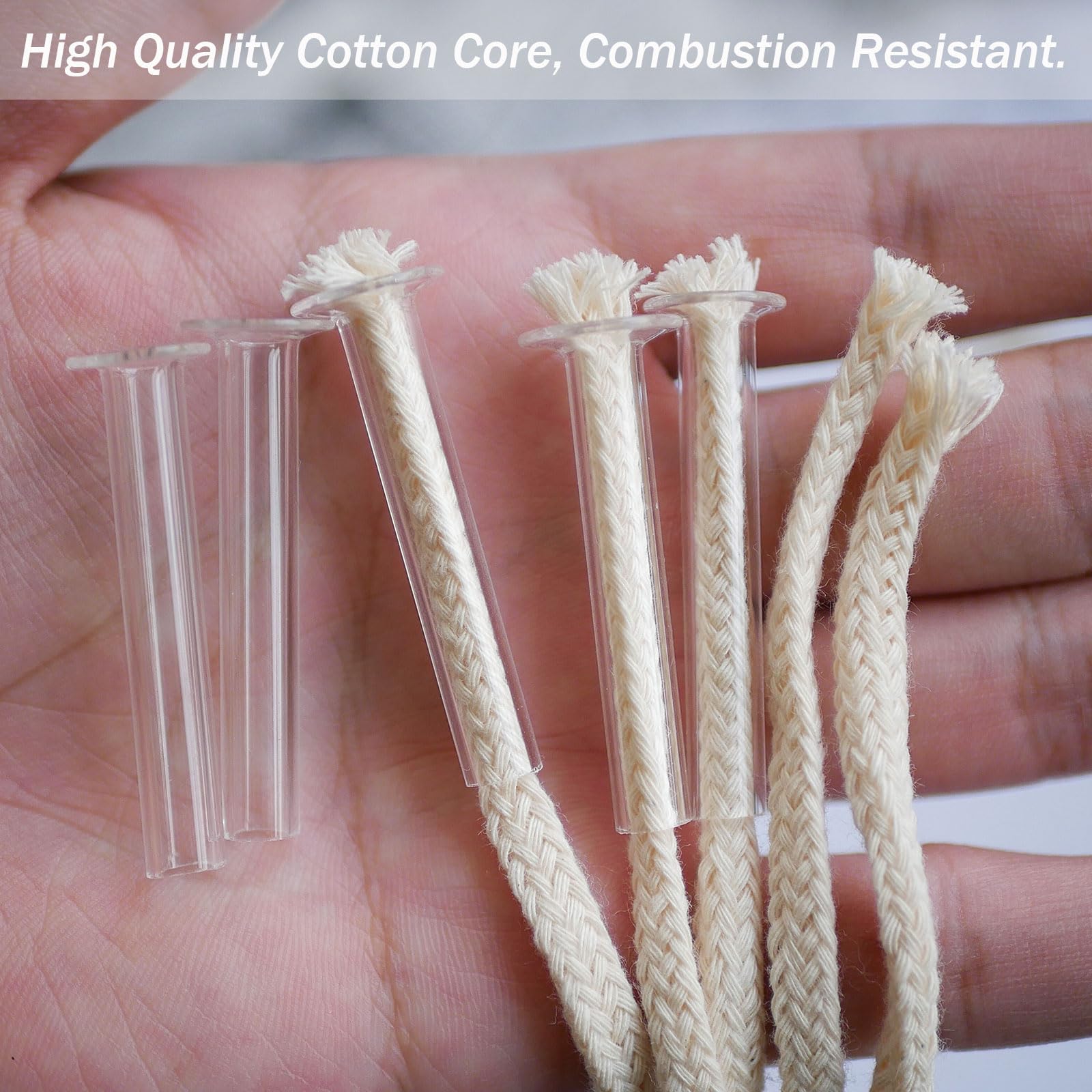 Gxfccyxt 10 Pieces Glass Tube Holder Wick Replacement Cotton Torch Wicks With Glass Tube Holder And Oiling Funnel For Small Oil Lamp Alcohol Or Diy Oil Lamps Burner