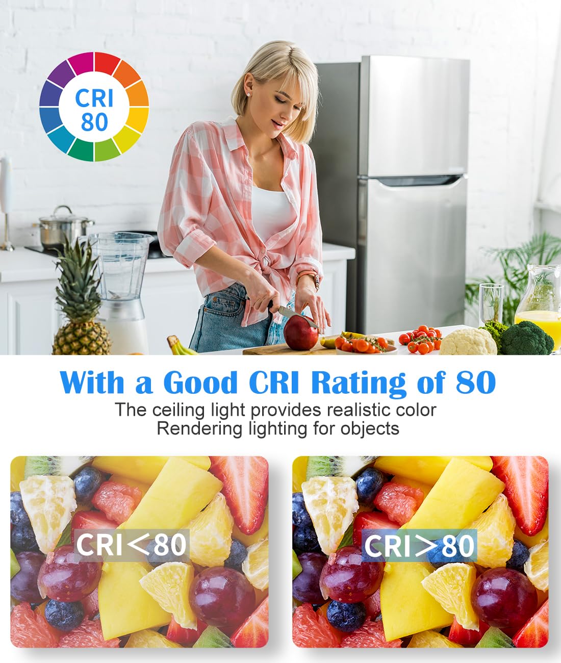 Black Ceiling Light Fixture, 10 Inch Flush Mount Light Fixture, 17W Ceiling Lighting For Closet Bedroom Kitchen Bathroom, 2700K/