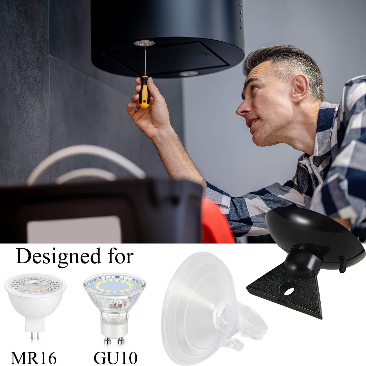 Ourtroness Light Bulb Changer Tool - 6Pcs Suction Cup Mr16 Gu10 For Halogen & Track Lights