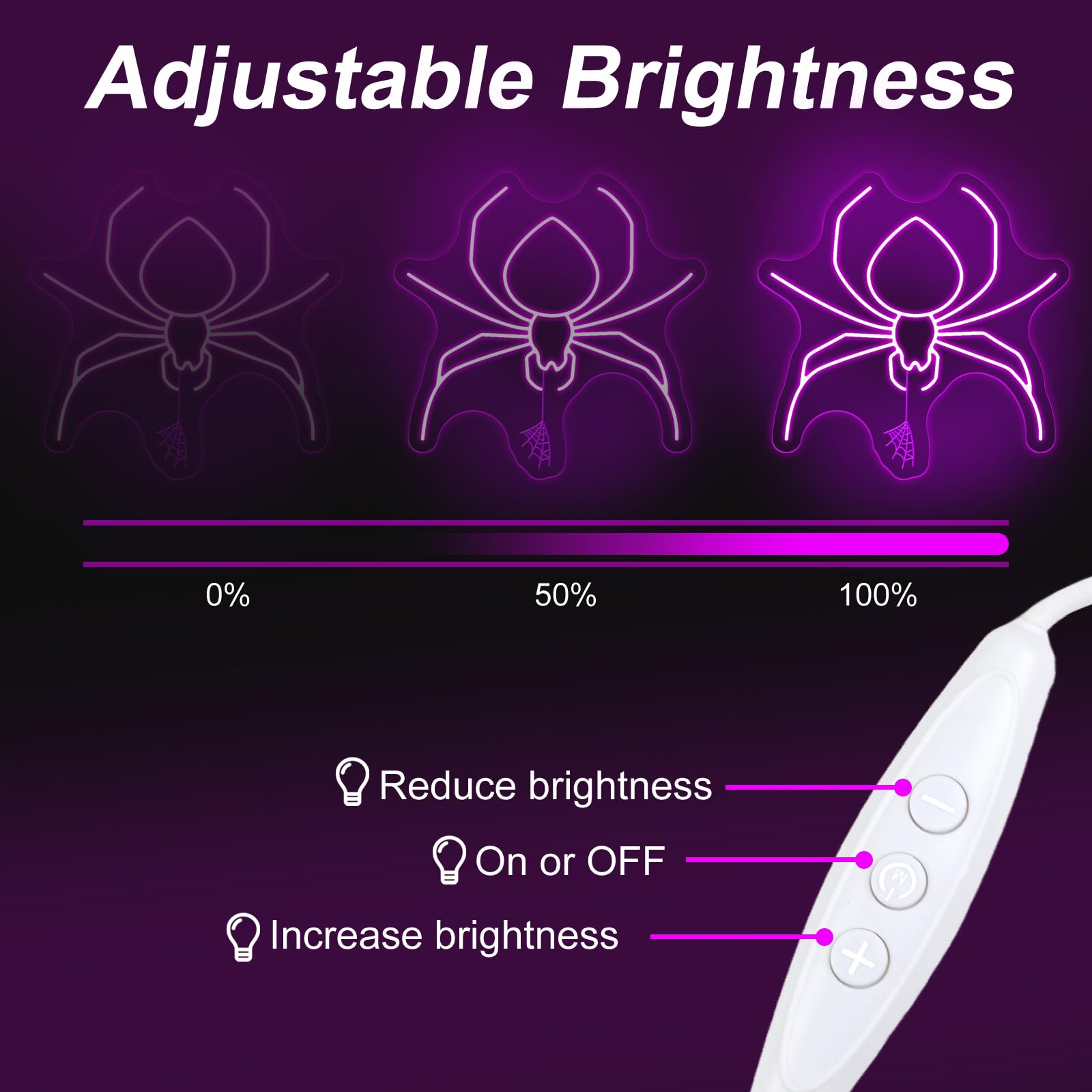 Spider Neon Sign  Halloween Animal Neon Sign  Spooky Halloween Decor Wall  Led Spider Neon Lights For Room Game Kids Room Man Cave Party Decor Gift Birthday Party Supply Bar