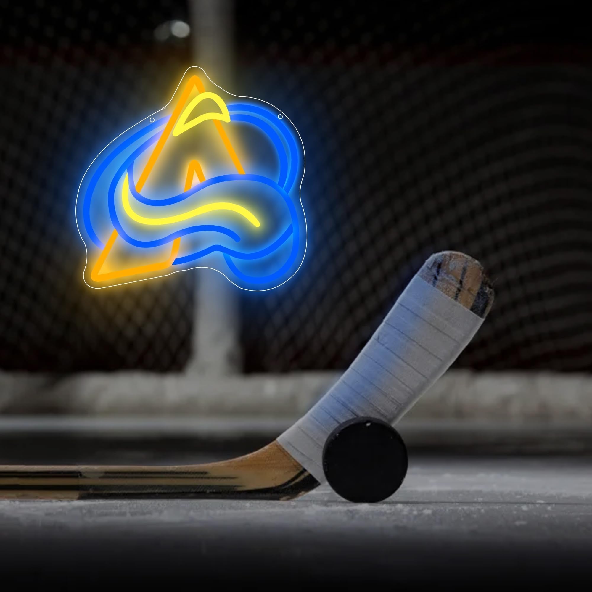 Ice Hockey Neon Sign for Wall Decor,Ice Hockey Team Logo Light,Ice Hockey LED Sign,Sports Decor,Hockey Light,Hockey Club Decor,G