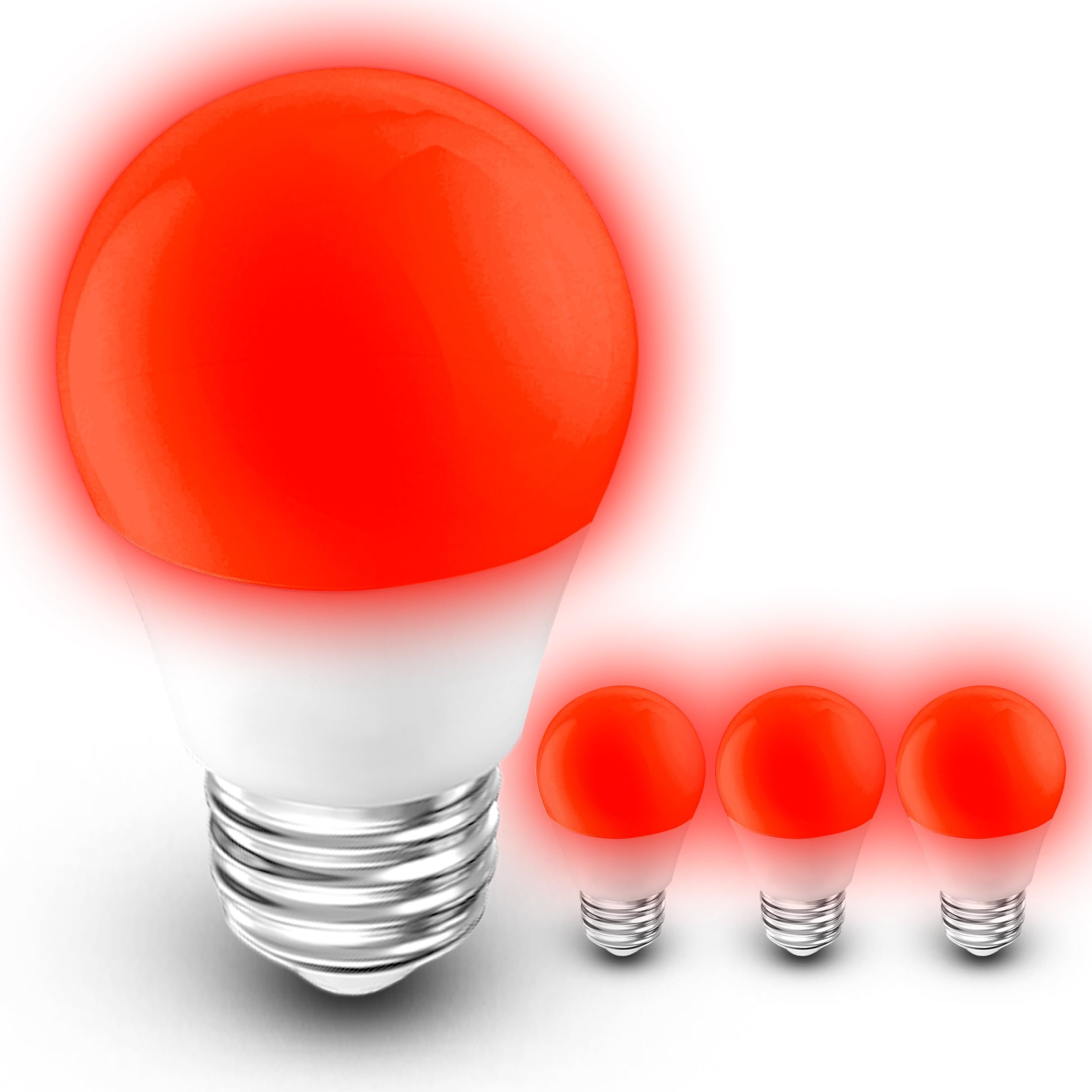 E26 Red Light Bulbs for Sleep Christmas, 625nm Blue Light Blocking 25w-40w Equivalent, 3W Red Night Light Bulb 300LM for Bedroom
