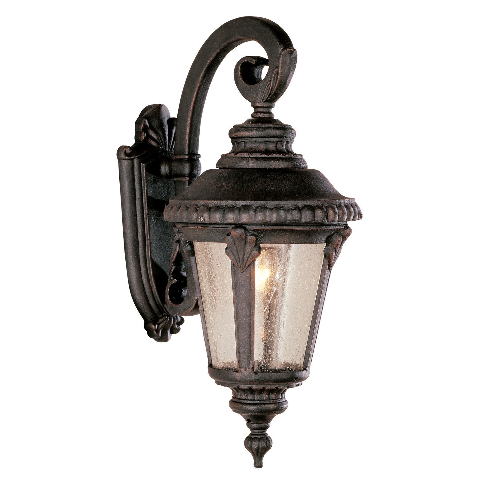 Trans Globe 5043 Rt I Commons Collection 19 Inch One Light Led Compatible Outdoor Lantern Wall Sconce - Rust Finish I 60 Watts I