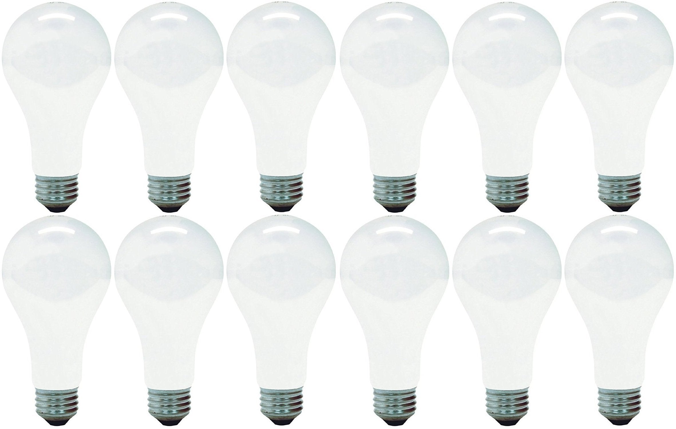 GE Soft White Light Bulb, 200 Watt, General Purpose Light Bulb, Medium Base (12 Pack)