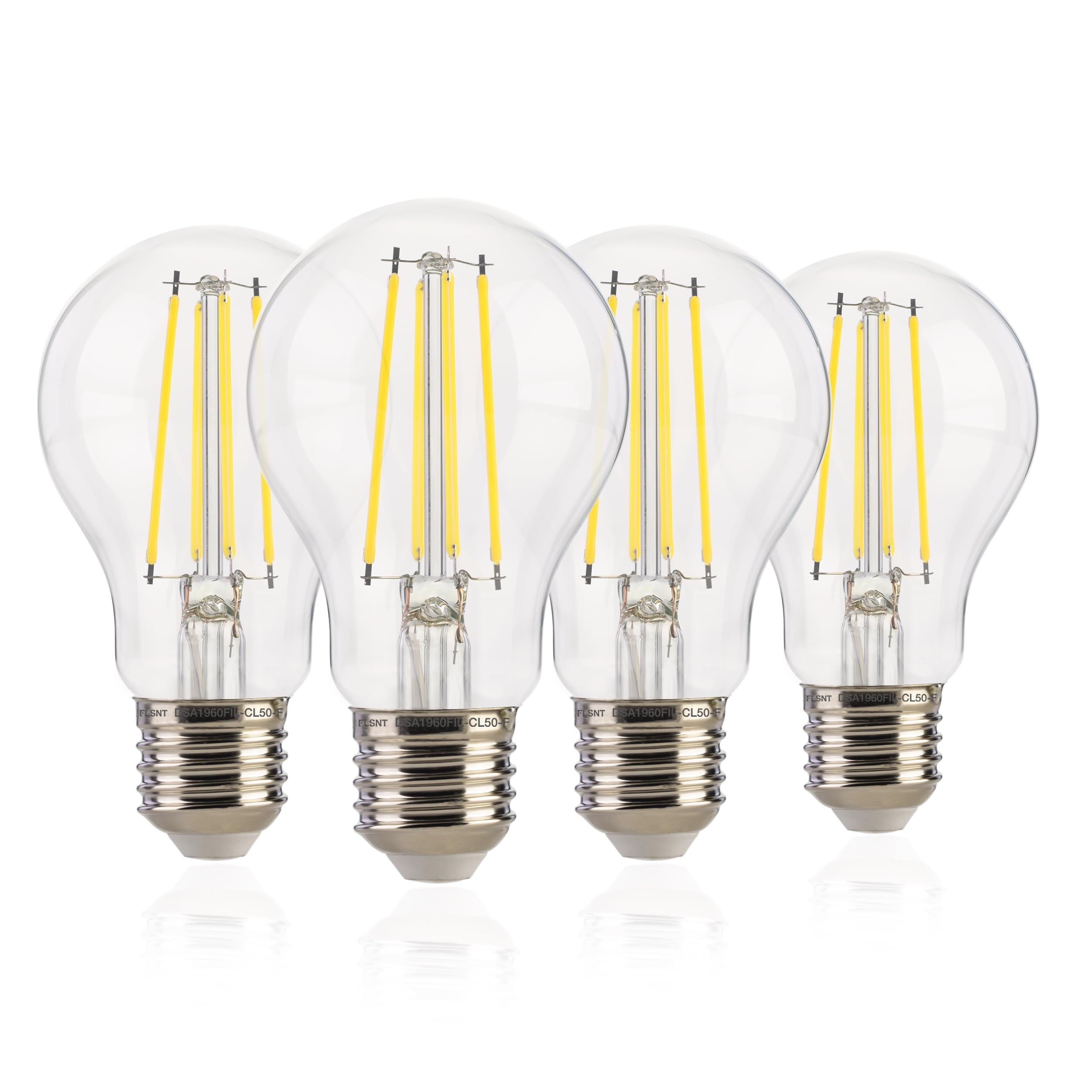 Flsnt Dusk To Dawn Outdoor Sensor A19 Led Light Bulb, 5000K Daylight,8W (100W Eqv.), 1400Lm, Vintage Filament E26 Base,Auto On/O
