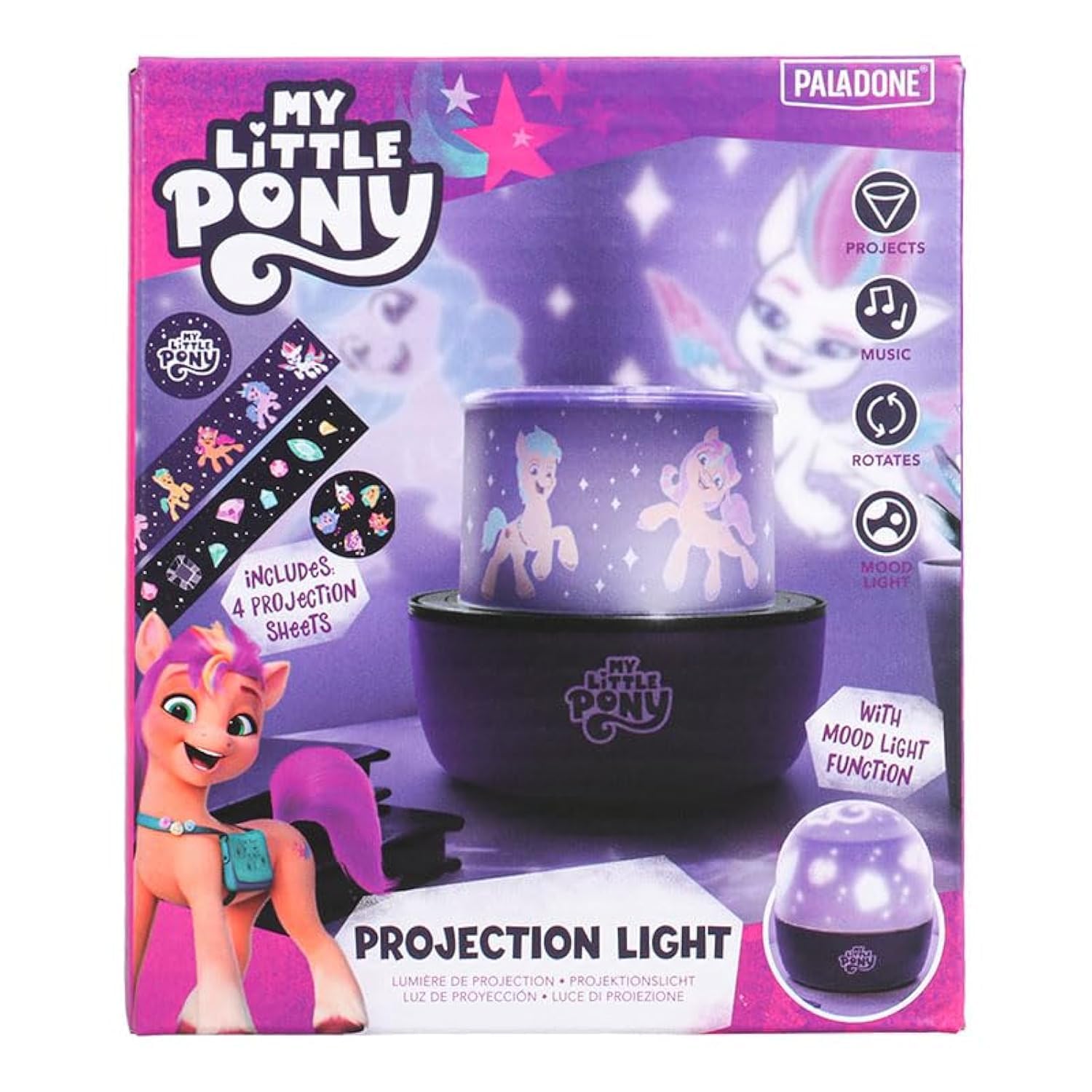 My Little Pony Projection Night Light, My Little Pony Scenes Decoration for Walls and Ceiling, Officially Licensed My Little Pon