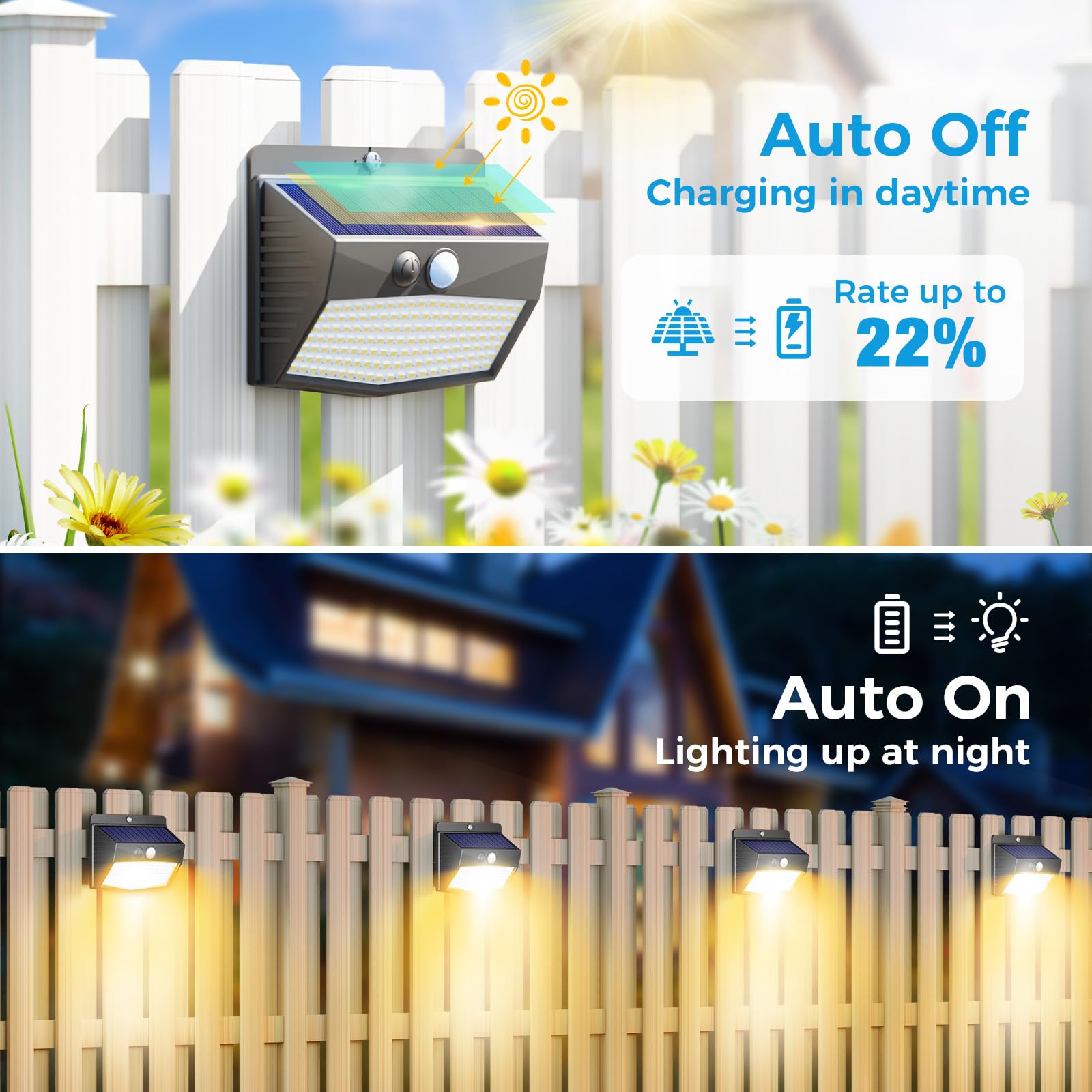 Peasur Solar Outdoor Lights, Motion Sensor, Waterproof, 16 Pack, Black-Warm, Model d280ecb2-9023-460c-bae6-7fe129ba8