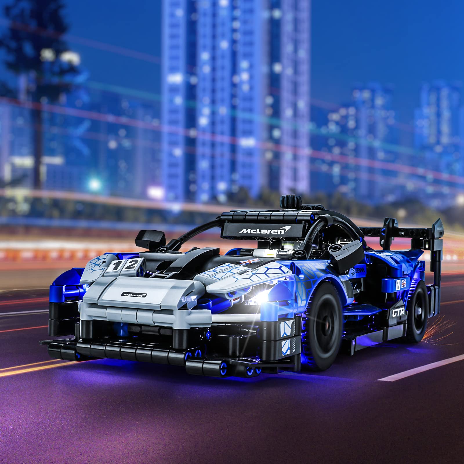 Lightailing Light Set for (Technic McLaren Senna GTR) Building Blocks Model - Led Light kit Compatible with Lego 42123(NOT Inclu