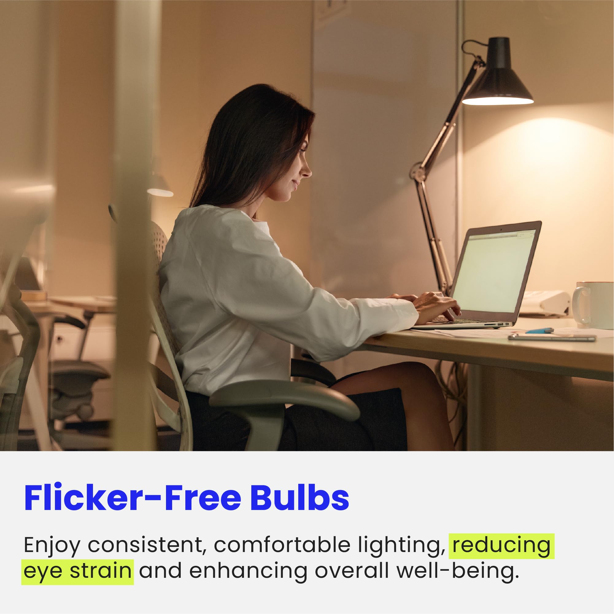 Feit Electric A19 Led Light Bulbs, 60W Equivalent, Non-Dimmable, 800 Lumens, 4 Pack, 2700K Soft White, E26 Base,