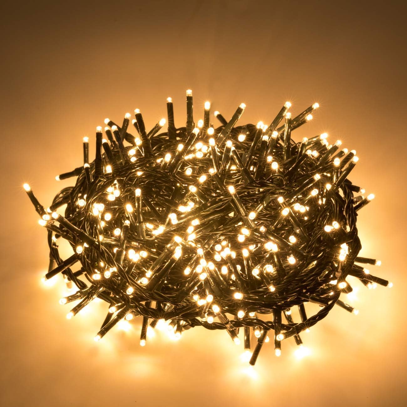 Ogrmar 49 Ft 500 Led Christmas Cluster Lights 8 Modes Christmas String Lights With Timer Function & Connectable For Xmas Home Garden Wedding Party Xmas Tree Indoor Outdoor Decor (500  Warm White)