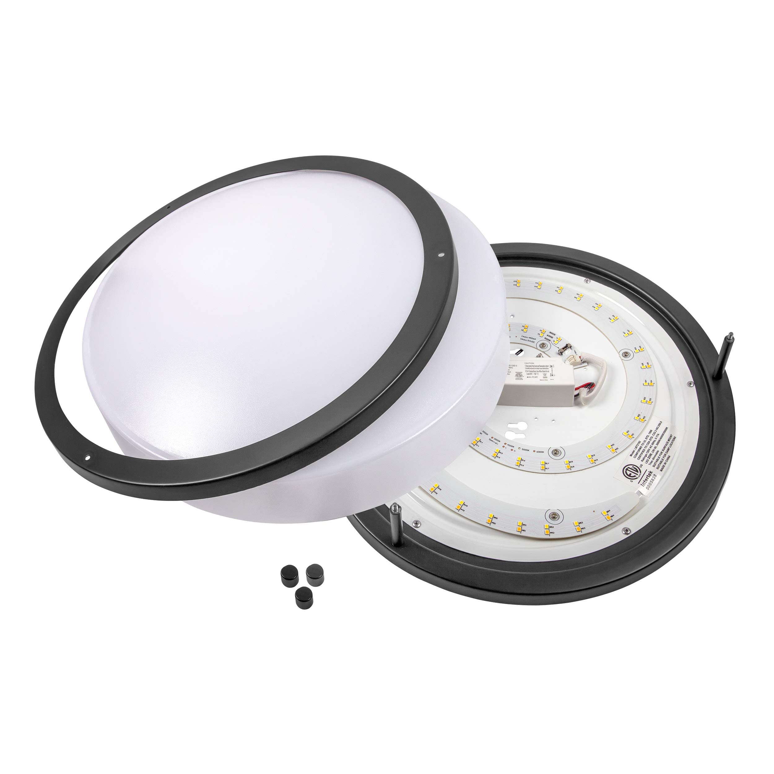 LB72121 LED Flush Mount Ceiling Light, 12 inch, 15W (150W Equivalent) Dimmable 1200lm, 4000K Cool White, Oil Rubbed Bronze Round