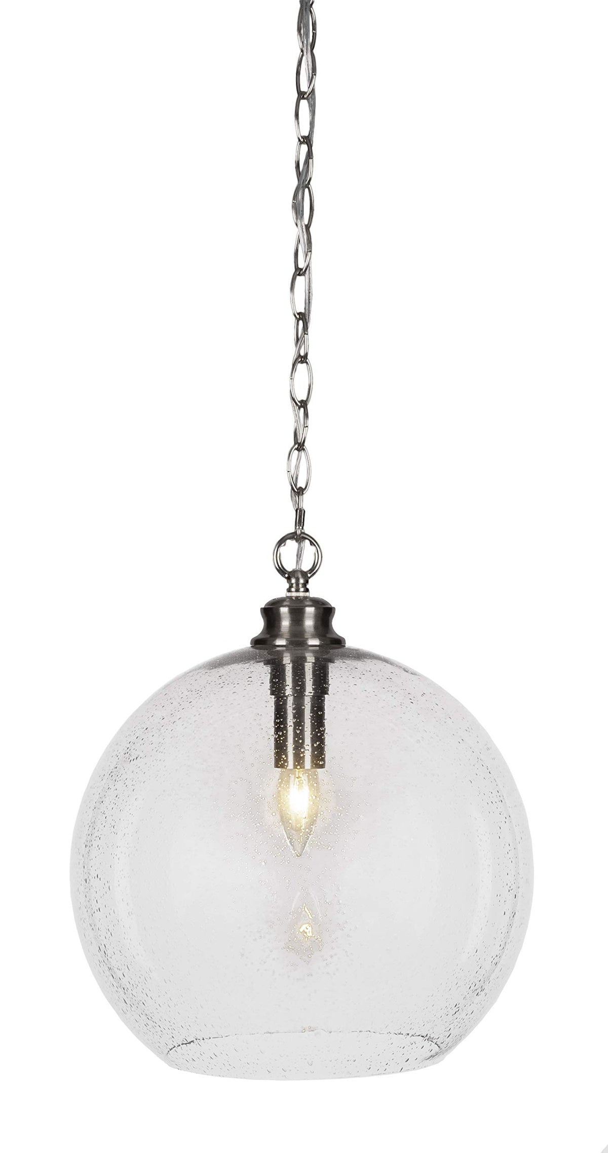 Toltec Lighting Kimbro 1 Light Pendant in Brushed Nickel (90-BN-4390)
