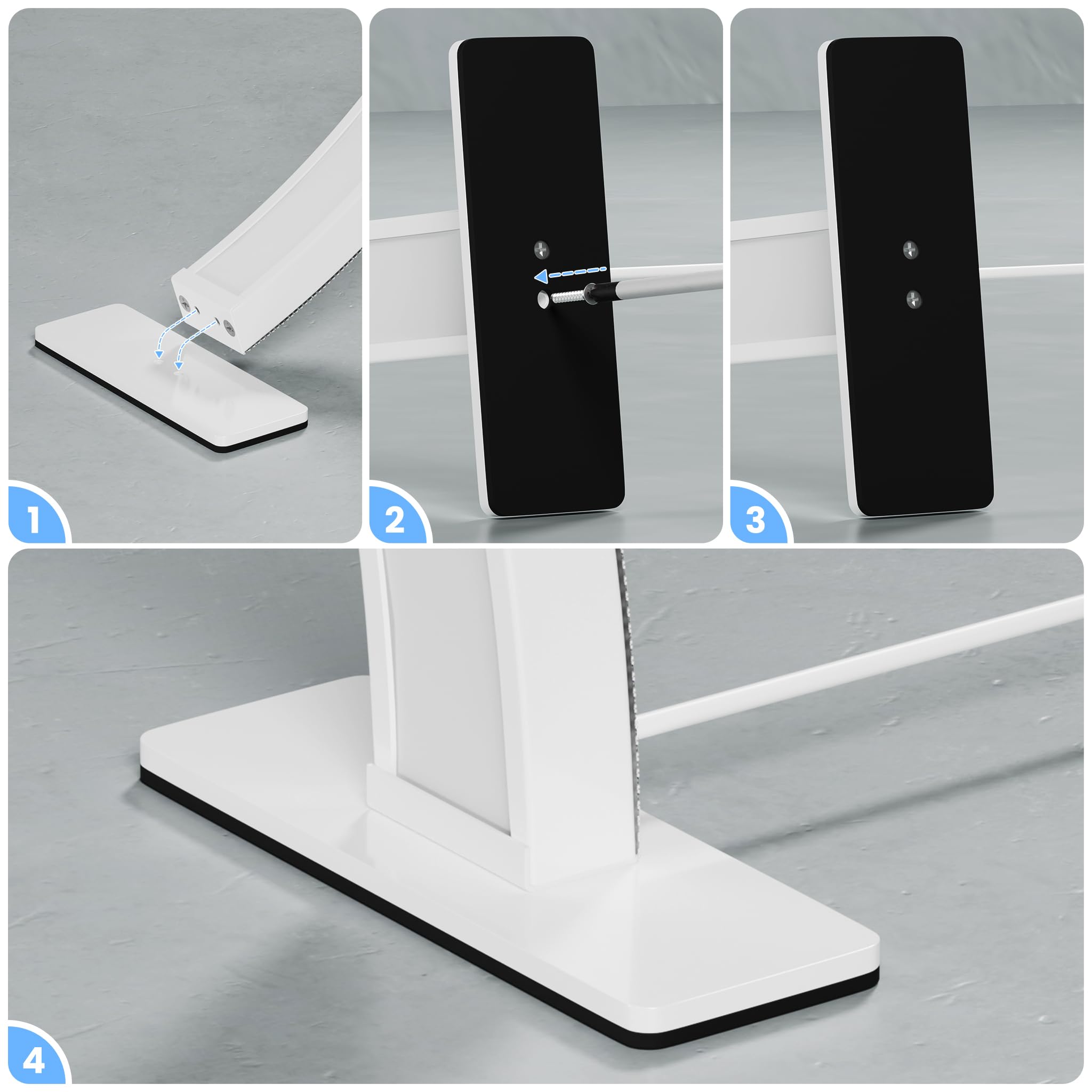 Gelpal Half Moon Light For Nail Desk, 22'' 48W Professionals Led Mascara Light, Desk Lamp For Lash Eyelash Extension, Makeup Lam