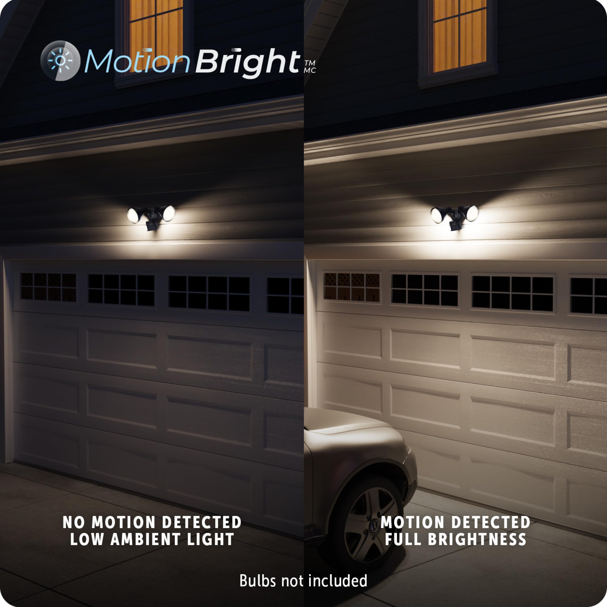 Globe Electric Motion Sensor Security Flood Light, 180-Degree, Black, Model 17000140