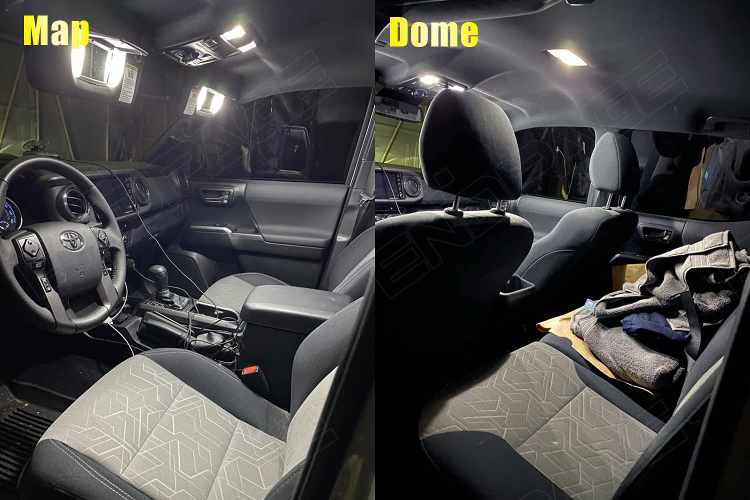 Endpage 11-Pieces Tacoma Led Interior Light Kit For Toyota Tacoma 2016 2017 2018 2019 2020 2021 2022 White 6000K Interior Led Lighting Package + License Plate Lights, Reverse Lights, Install Tool