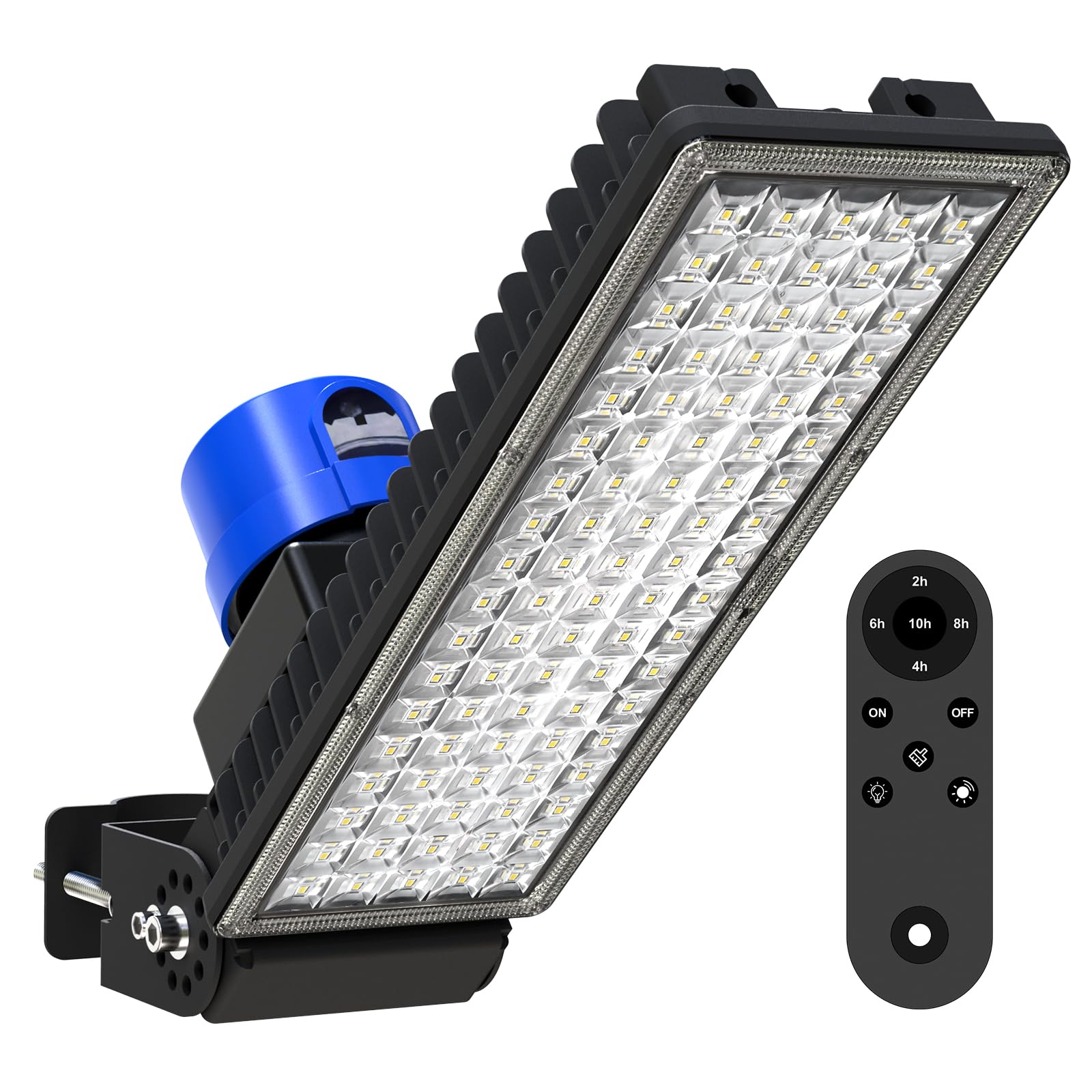 Kekeou 100W LED Flood Light with Photocell Sensor, 14000LM Parking Lot Light, 6500K Dusk to Dawn Barn Lights, IP67 Waterproof Se