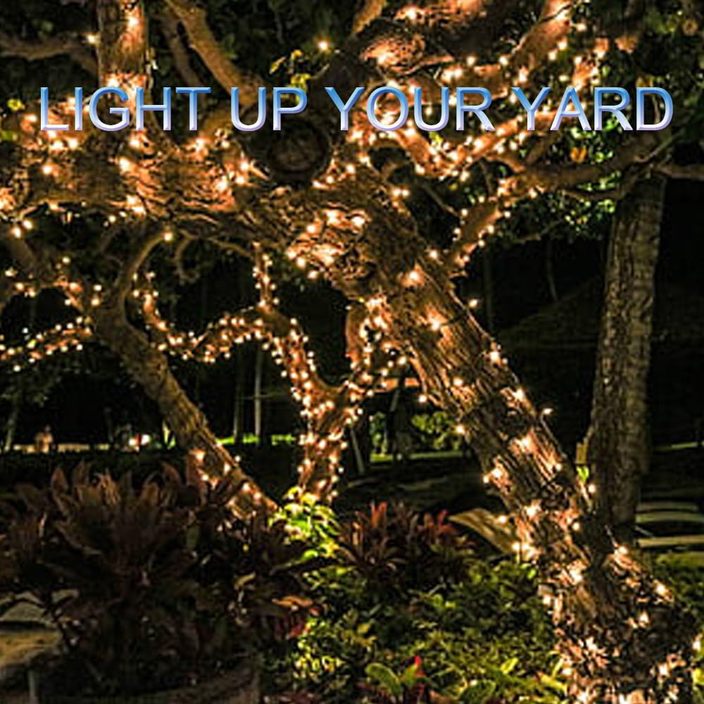 NETEHA C7 LED Christmas Light Bulbs, 50 Pack, Clear, E12 Base, Waterproof for Outdoor String Lights and Halloween Decor