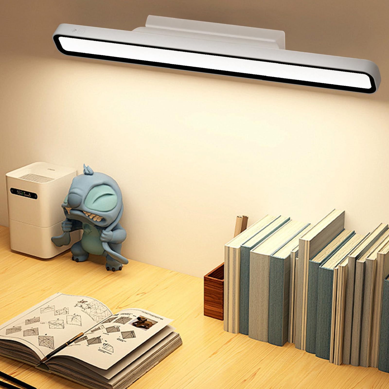 Xmnsoly Magnetic Light Bar, Rechargeable Led Desk Light Bar, 3000K, 4500K, 6000K Color Adjustable Touch Control Lighting For Des