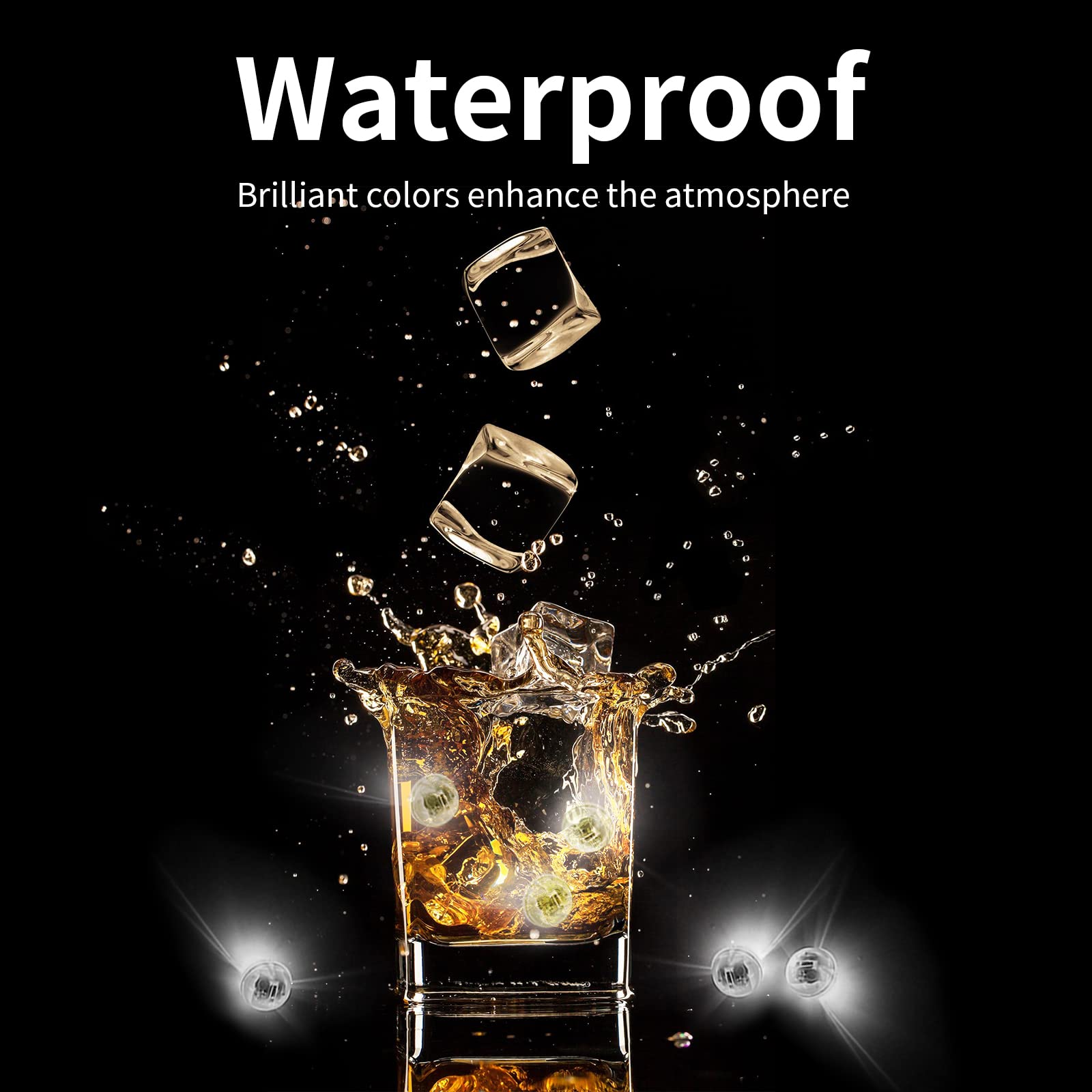 Aogist Red Balloon Lights, 100pcs Battery Powered LED Ball Lamps, Waterproof, Model 2, Normal Size