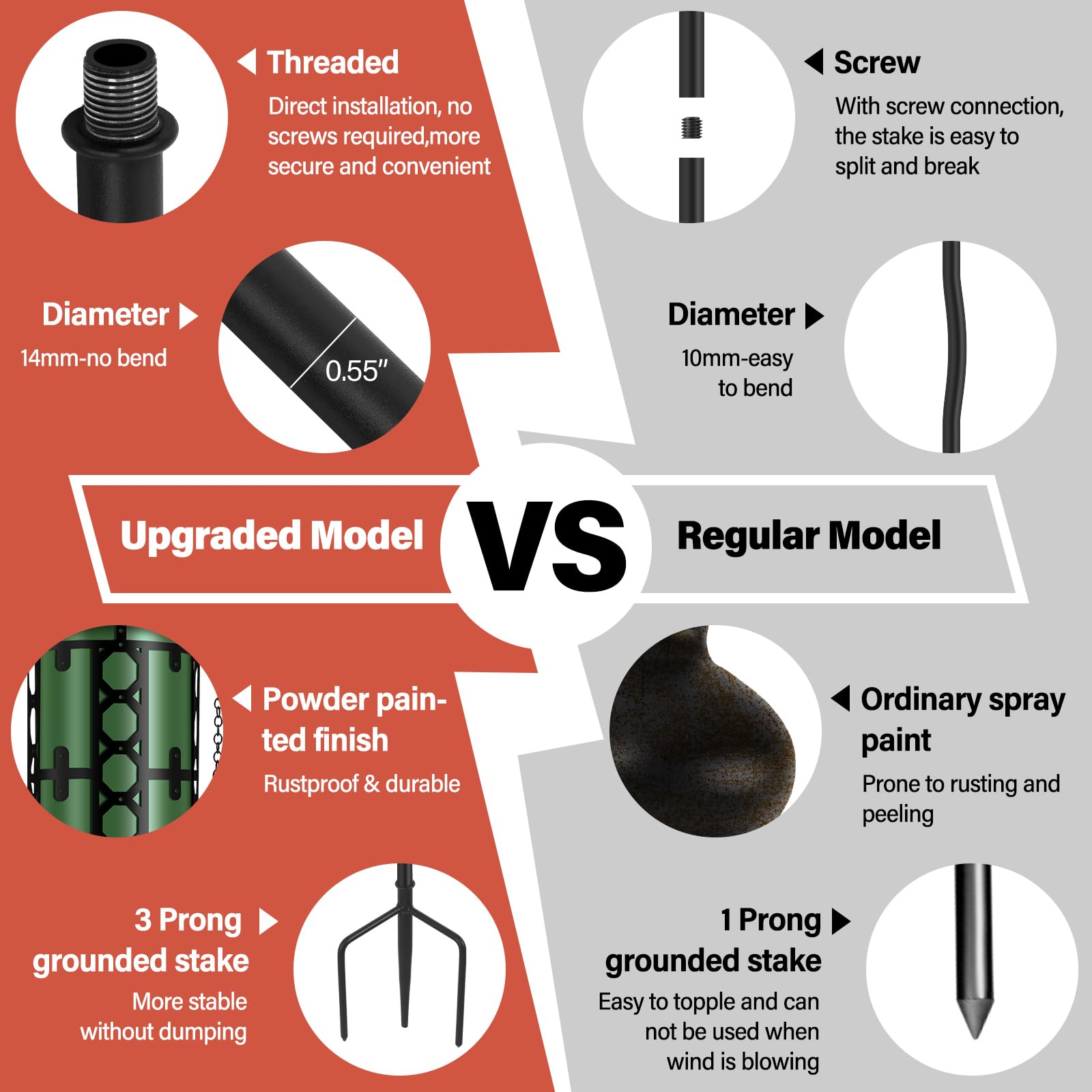 Fan-Torches 16Oz Metal Garden Torch Set - 6 Pack Citronella, 59-Inch, Outdoor Décor