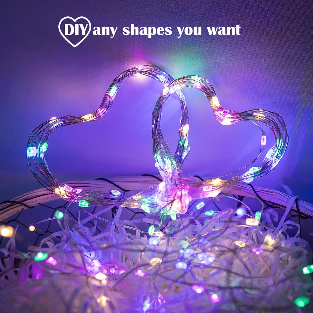 Zeluxdot Fairy Lights Plug In,200Ft 600 Leds Waterproof Led String Lights,Twinkle Light With 8 Modes Remote For Outdoor Indoor C