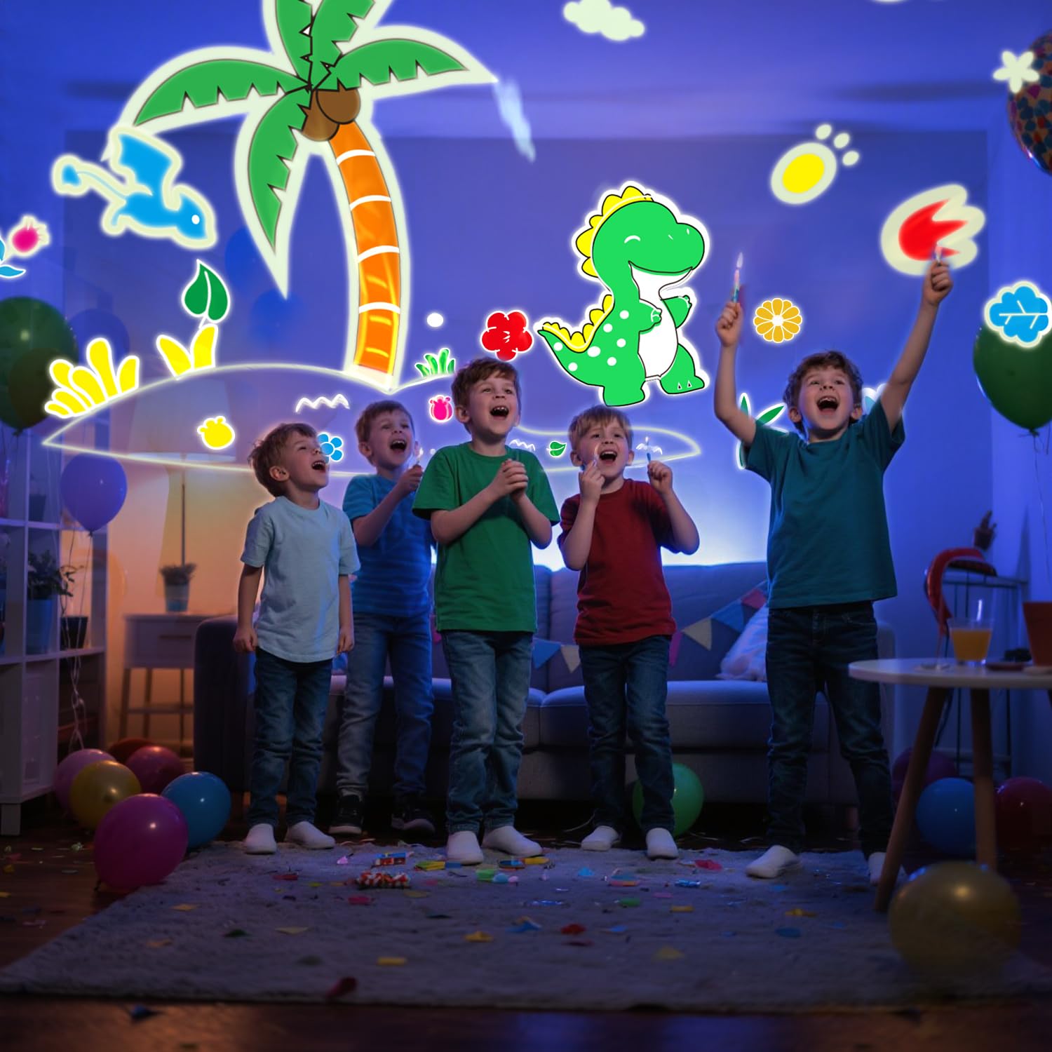Night Light For Kids Dinosaur Night Lights Projector Remote Dimmable Timer Star Projector 360?Slient Ocean Lights For Ceiling Projector Christmas Birthday Gifts For Boys&Room Decor