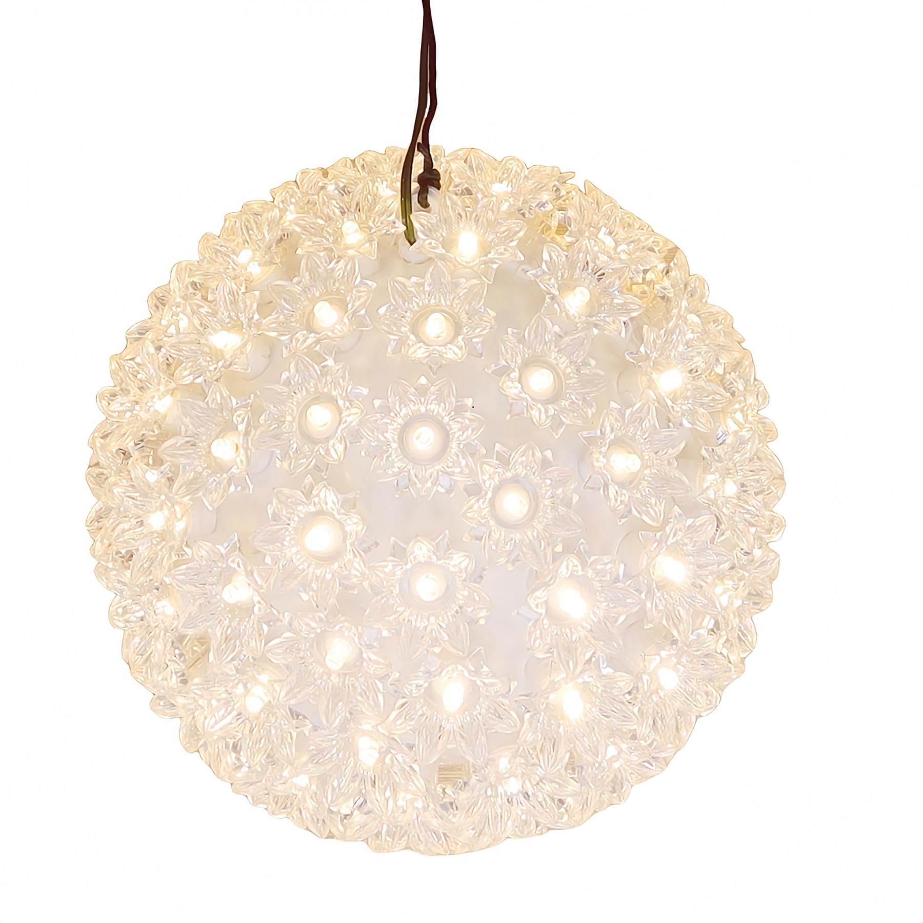 JinBest Warm White Starlight Sphere Lights 7.5 Inches, UL Certified and Commercial Grade LED Hanging Sphere Light, for Indoor an