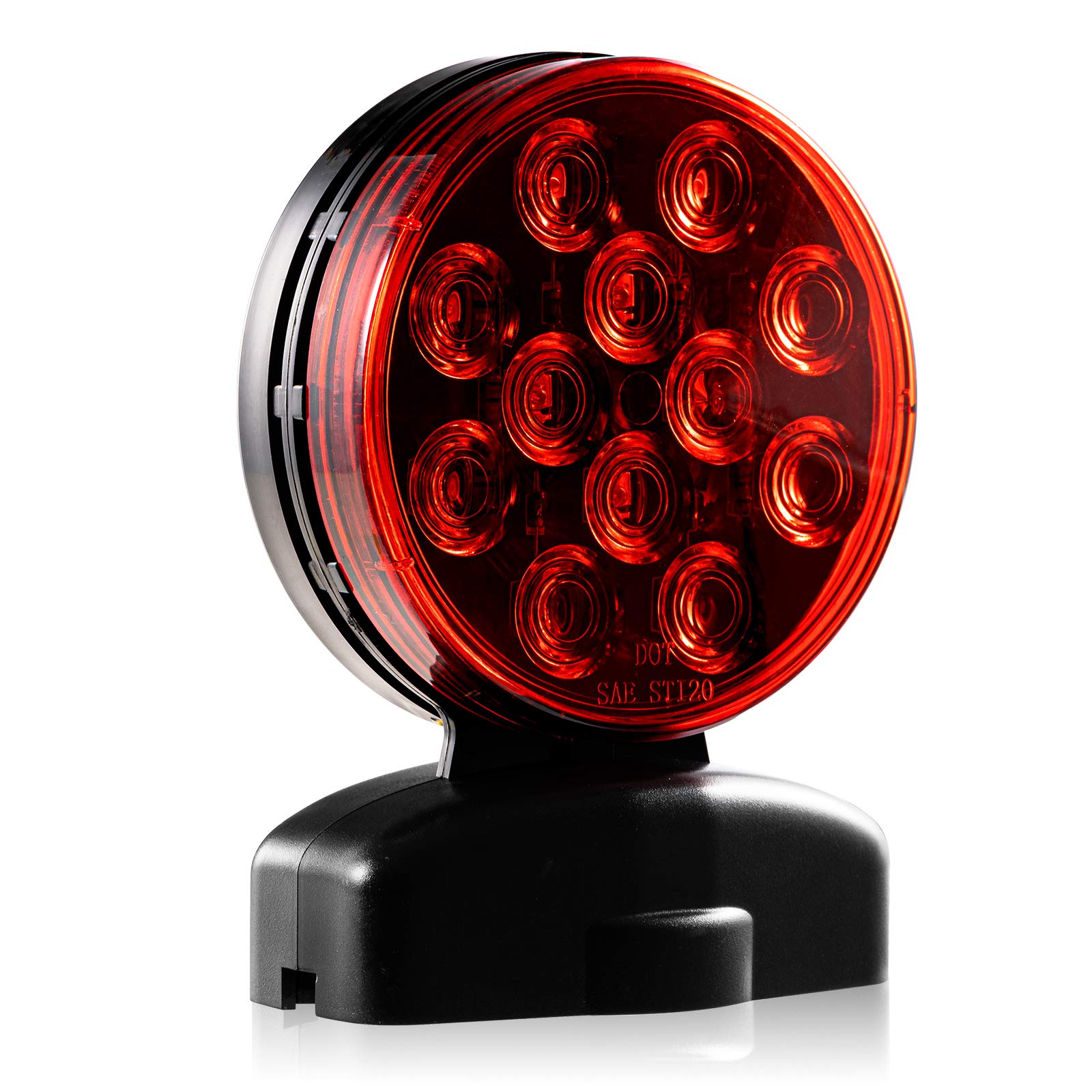 Czc Auto 12V Led Magnetic Towing Light Kit For Boat Trailer Rv Truck - Magnetic Strength 55 Pounds