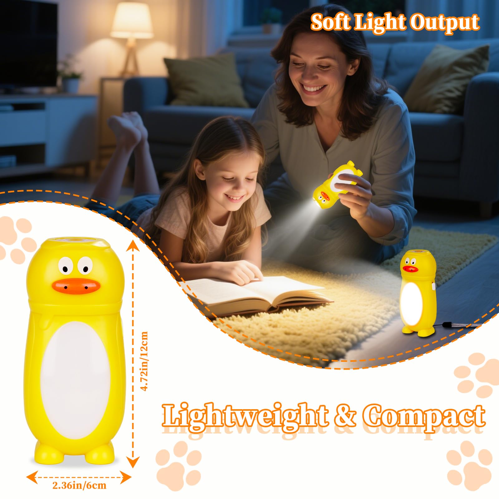 Kunhe 8 Pack Animal Flashlights For Kids 2 In 1 Toddler Flashlight Camping Lantern Flashlights Camping Essentials For Kids Toddl