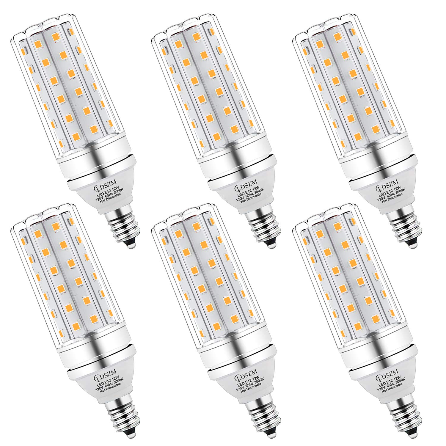 Ldszm E12 Led Bulbs 12W, 100W Equivalent, 1200Lm, Warm White 3000K