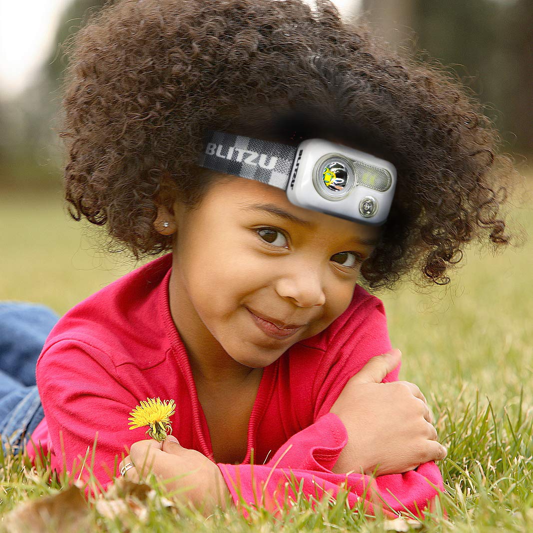 Blitzu Pink Rechargeable Flashlight - Adjustable, Durable, Battery Powered, Plastic Material