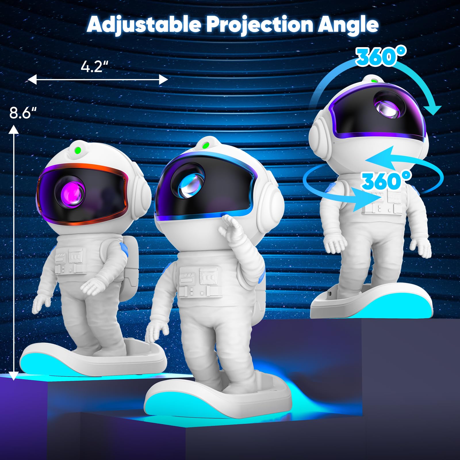 Astronaut Galaxy Projector, Star Projector, Galaxy Night Light With Timer And Remote Control, Gifts For Adults, Teens, Christmas