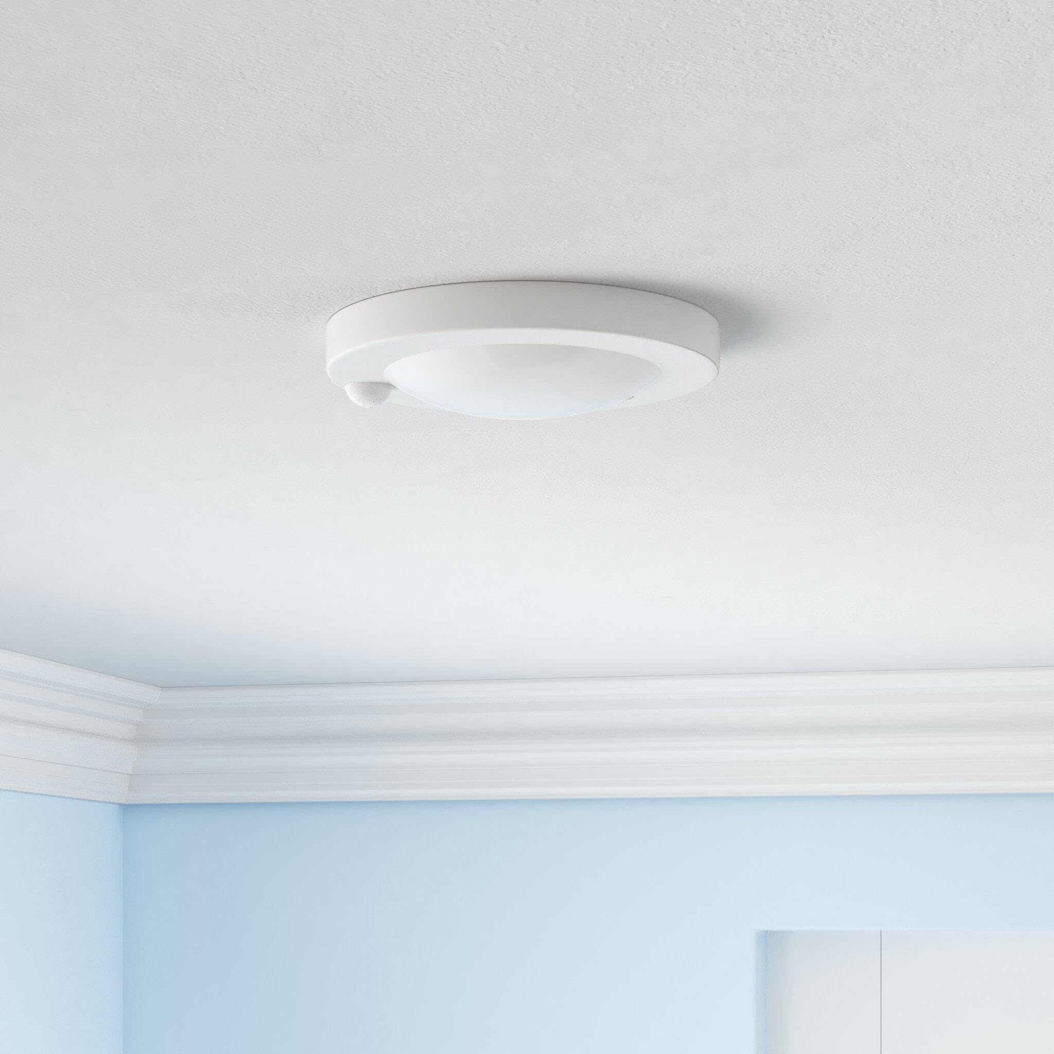 Zago Led 6" 120 Volts Closet Light Wired, Pir Motion Sensor Ceiling Disc Light, 15W, 1100 Lumens, Cri>80, 5000K Daylight White For Closet, Laundry, Garage, Pantry, Wet Location, Etl, White, 2 Packs