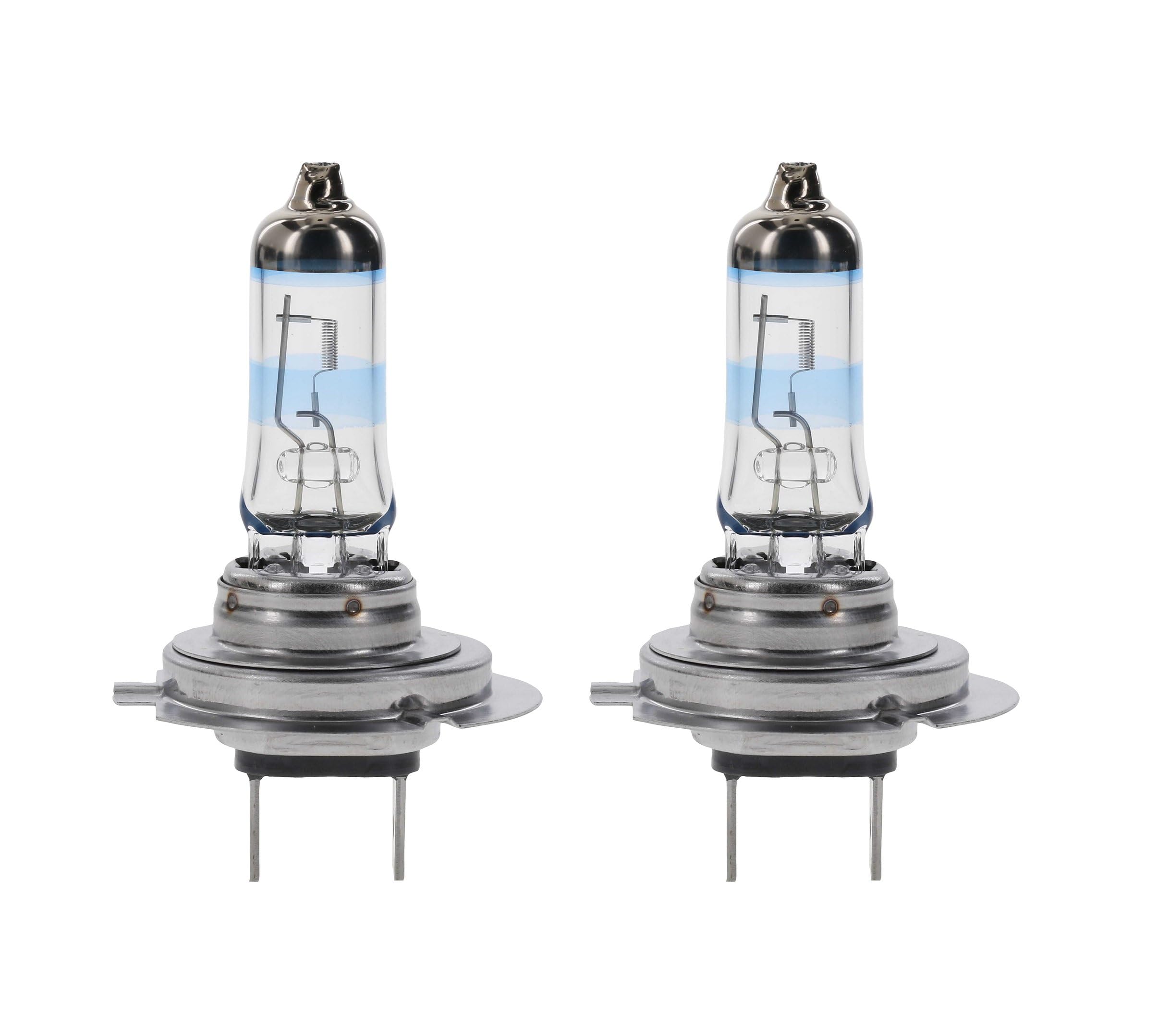 Philips Automotive Lighting H7 NightGuide Platinum Headlight Bulb, Pack of 2, Clear, Model H7NGPS2