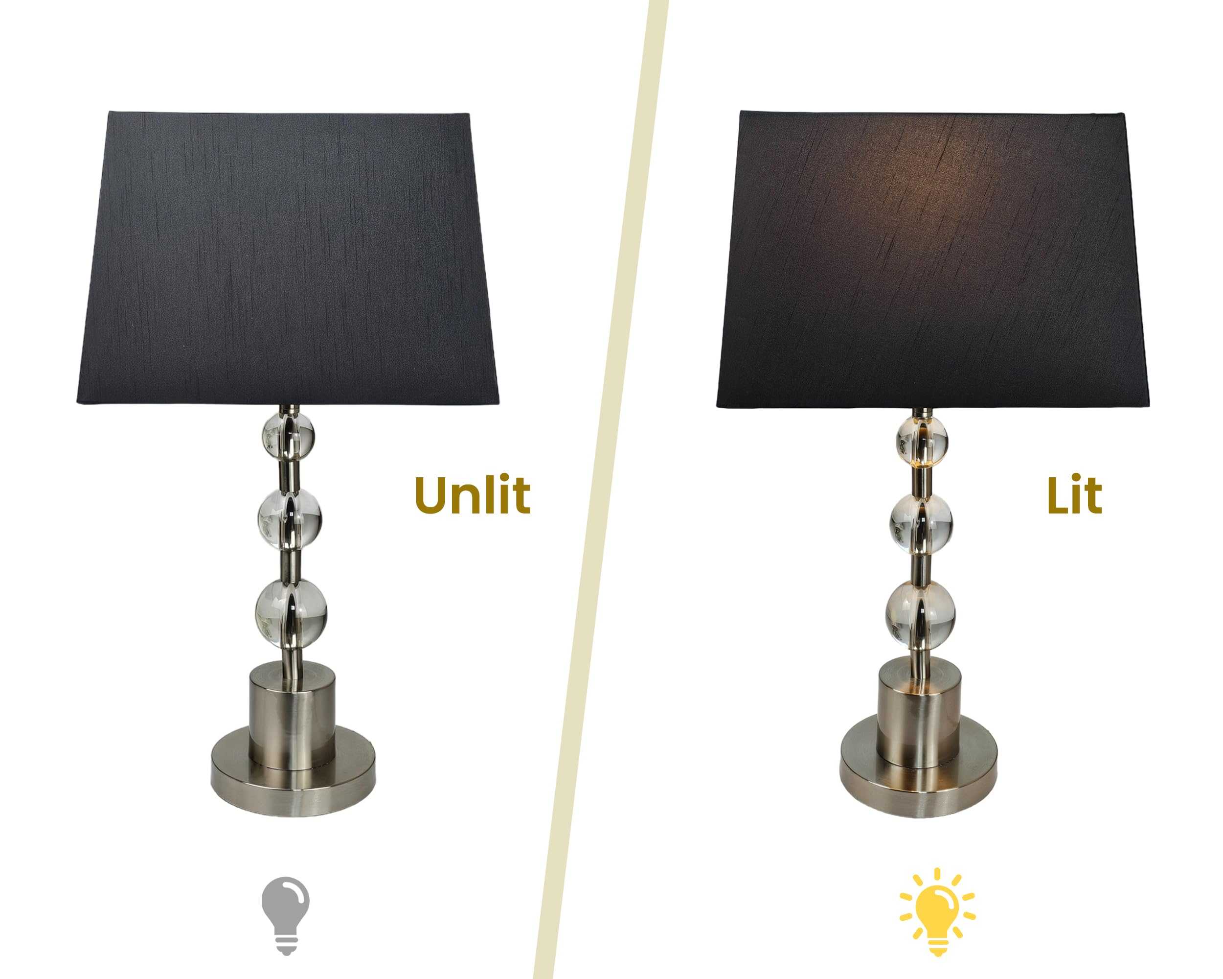 Royal Designs, Inc. Rectangle Hardback Lamp Shade, Hb-613-16Blk, Black, (7 X 14) X (9 X 16) X 11