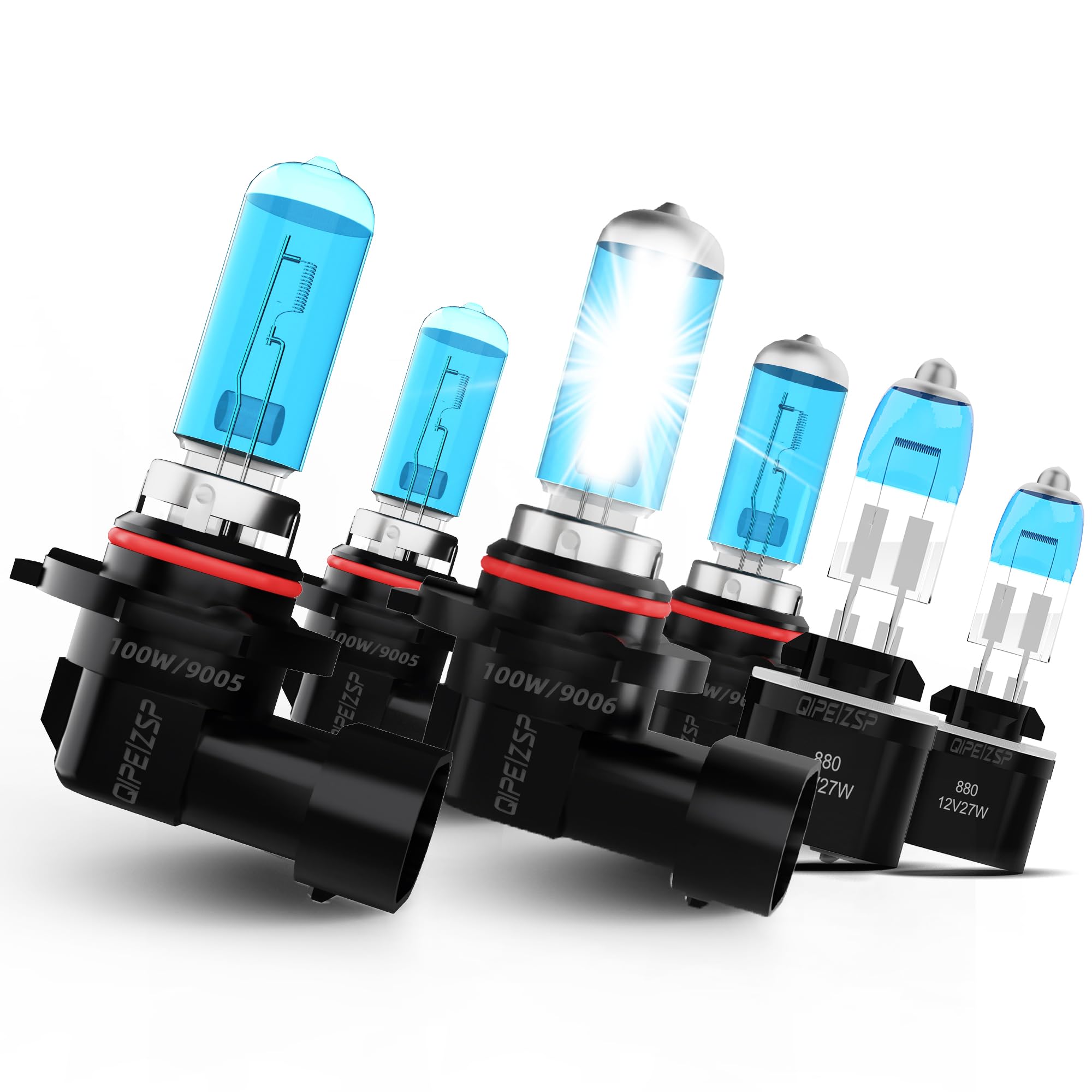 QIPEIZSP Compatible With Nissan Titan 2004-2015 Lights Headlight Bulbs, 9005/HB3/H10 High Beam + 9006/HB4 Low Beams Halogen + 88