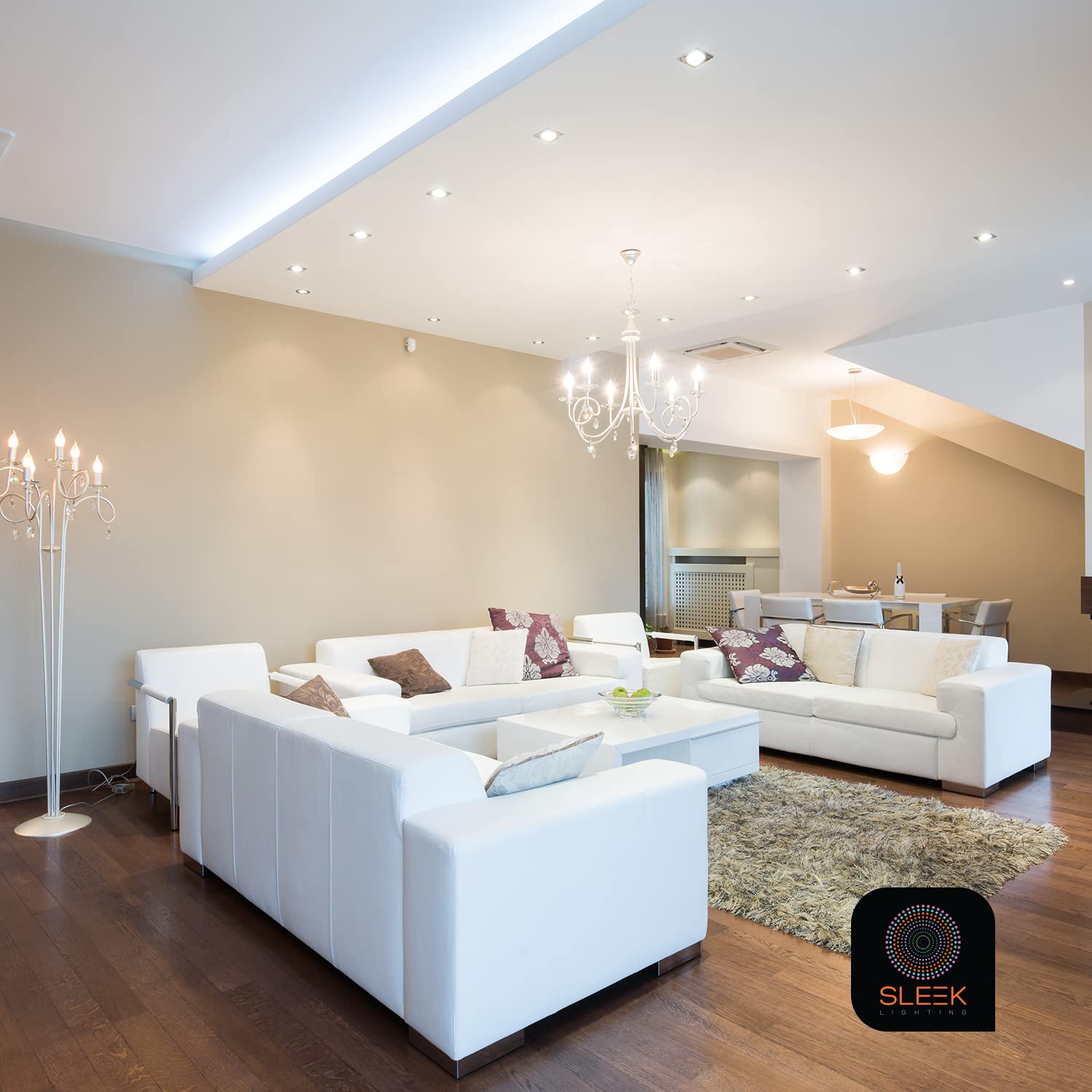 SLEEKLIGHTING Mushroom Flush Mount Light Fixture, 11 Inch, Plastic, Mushroom Flush Color, Model: Mushroom Flush