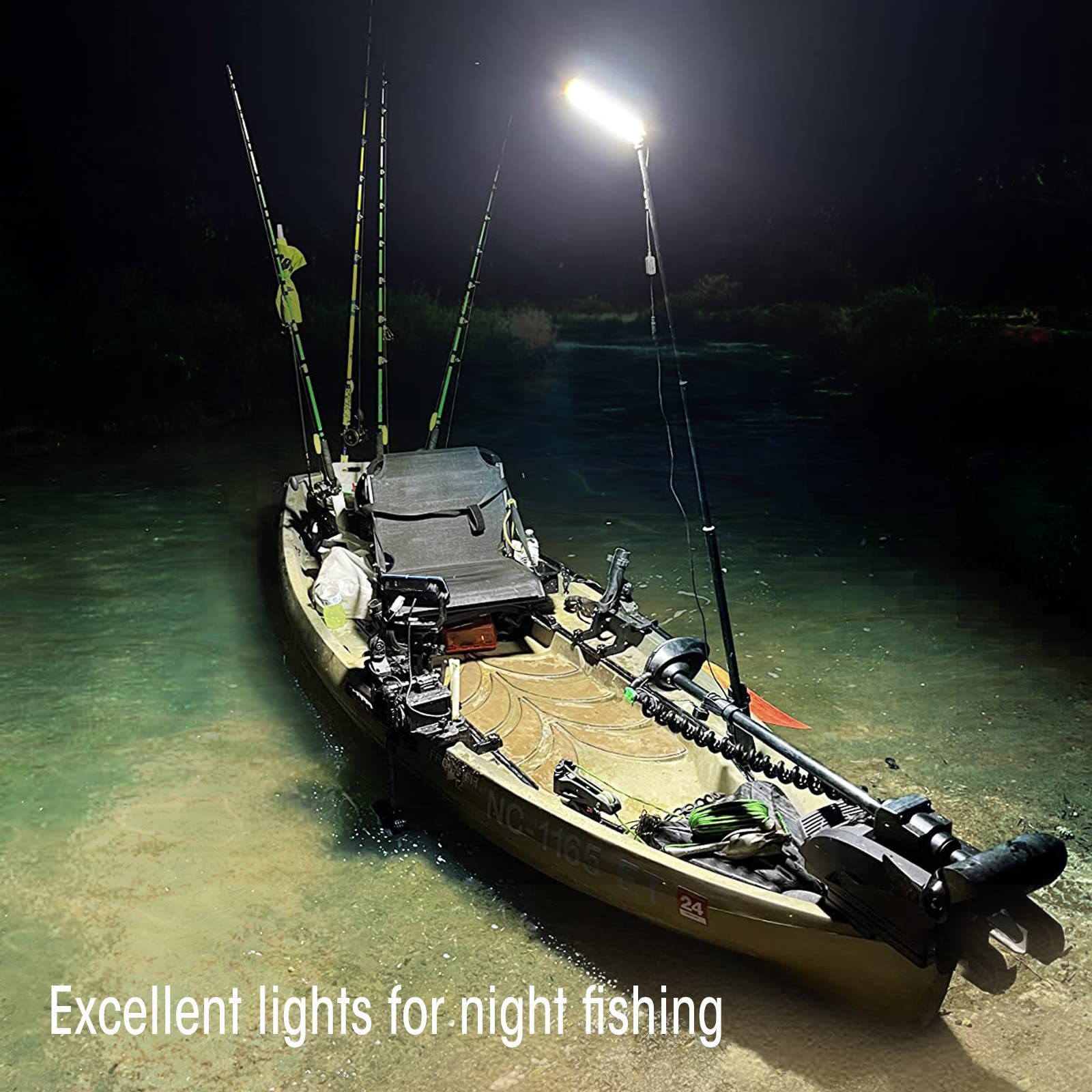 Conpex Camping Light, 10000 Lumens Super Bright Range 50 Ft * 50 Ft Meet 4-6 Tent Lighting, Outdoor Telescopic Camping Lights Campsite Camp Area Light Pole